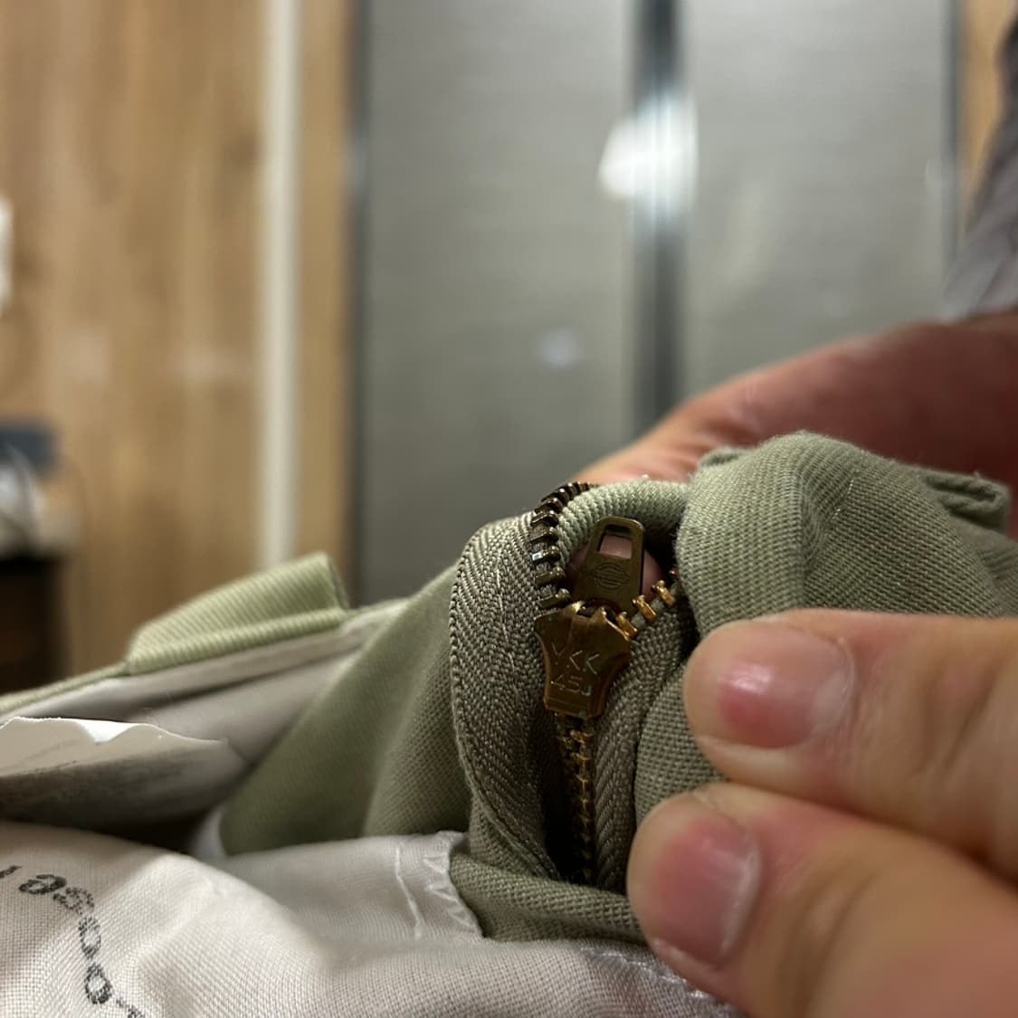 디키즈 베이지 루즈핏 더블니 팬츠 상품이미지4