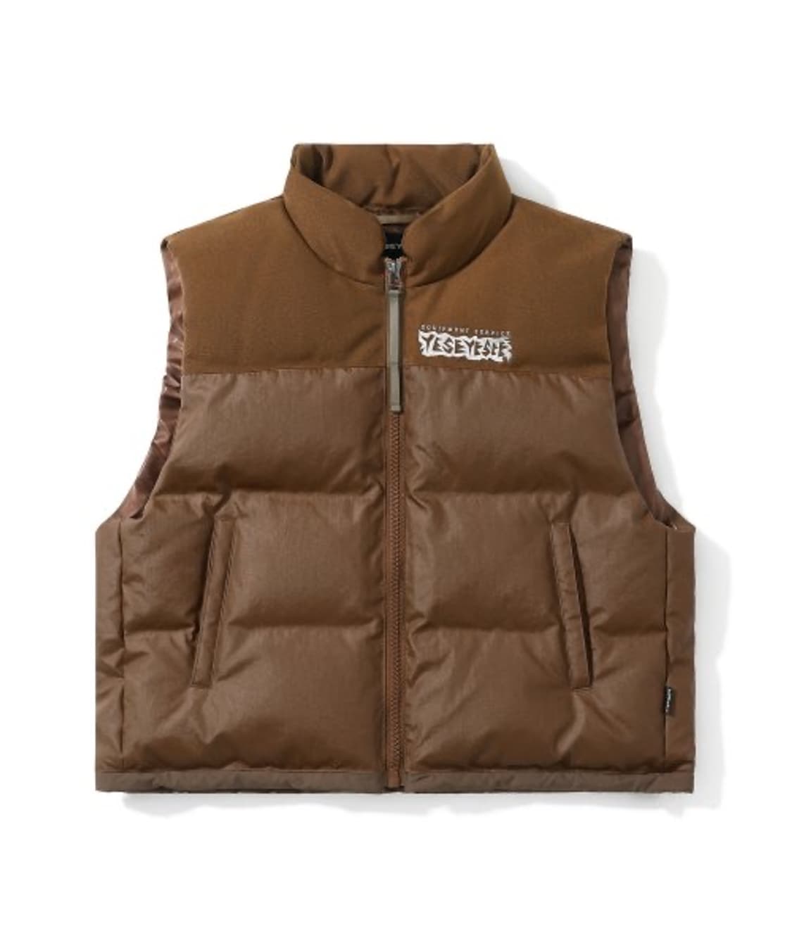 [YESEYESEE] Hoolignas Down Vest Brown 상품이미지1