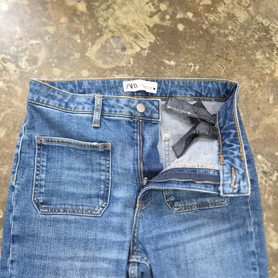 27) ZARA 자라 세미 부츠컷 크롭 청바지 데님팬츠 상품이미지3