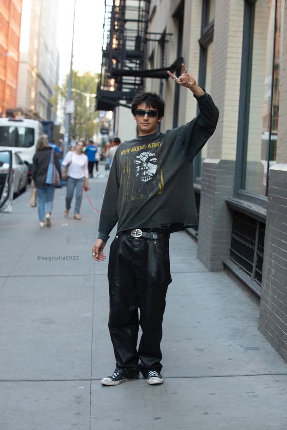 빈티지 쉽스킨 레더 부츠컷 팬츠 517 상품이미지9