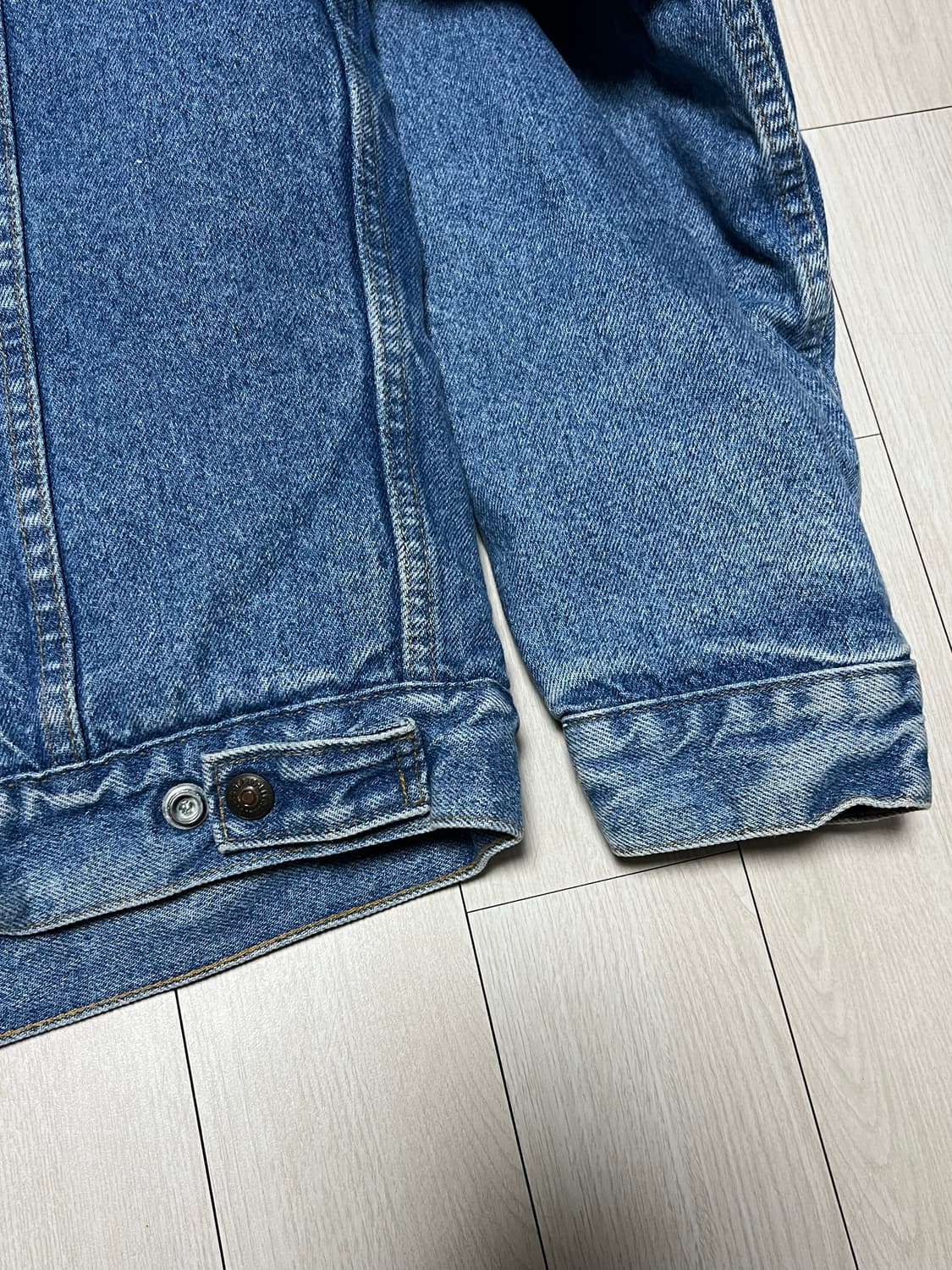 90s메이드인USA리바이스 쉐르파 청자켓 데님 자켓 M사이즈 상품이미지6