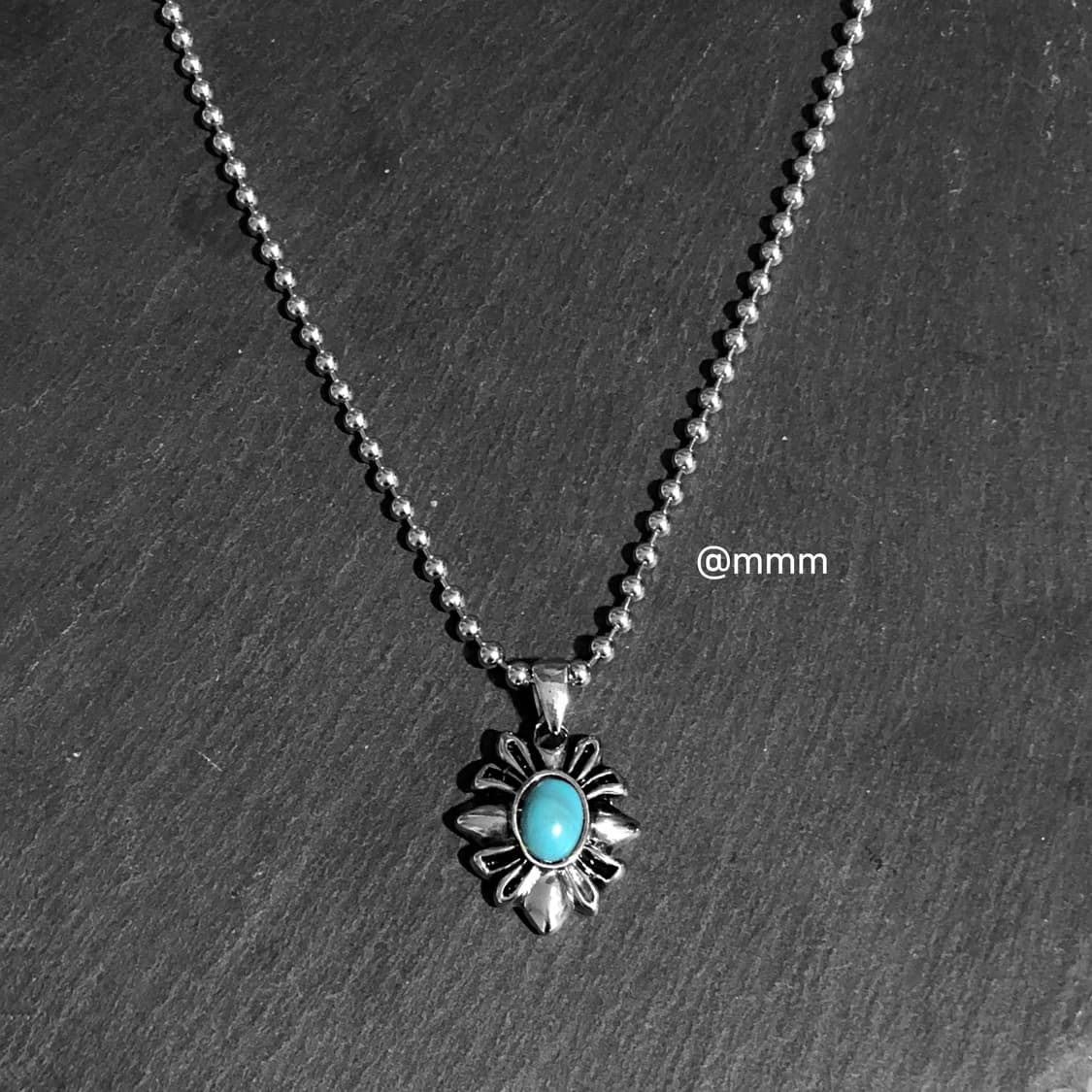 [Unisex] 터키석 체인 목걸이 상품이미지6