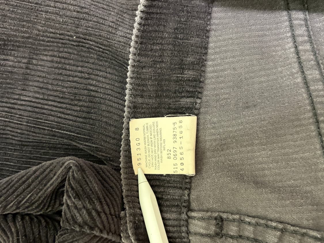 빈티지 리바이스 565 코듀로이 36x30 made in usa🇺🇸 상품이미지5