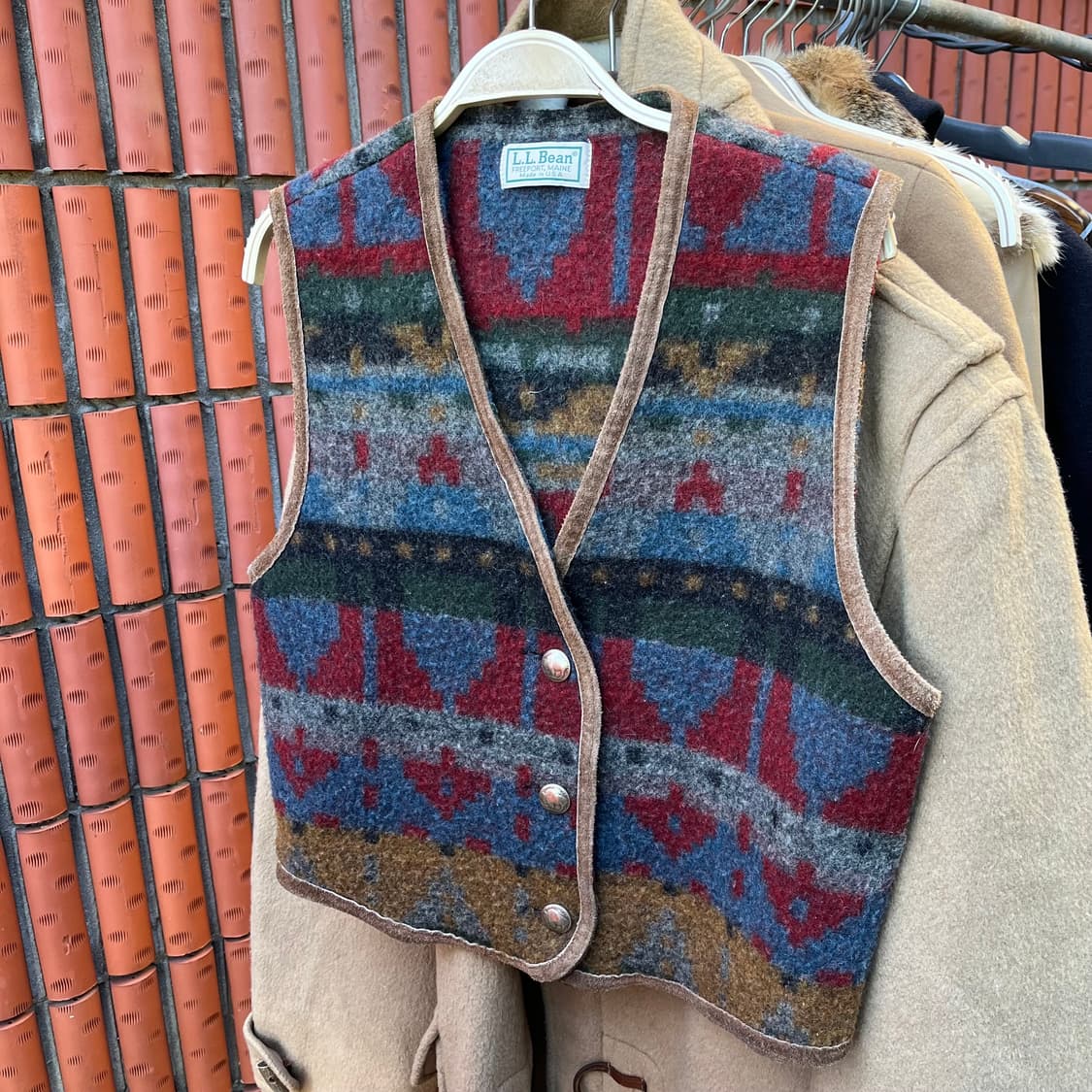 1980s ll bean  wool best   상품이미지4