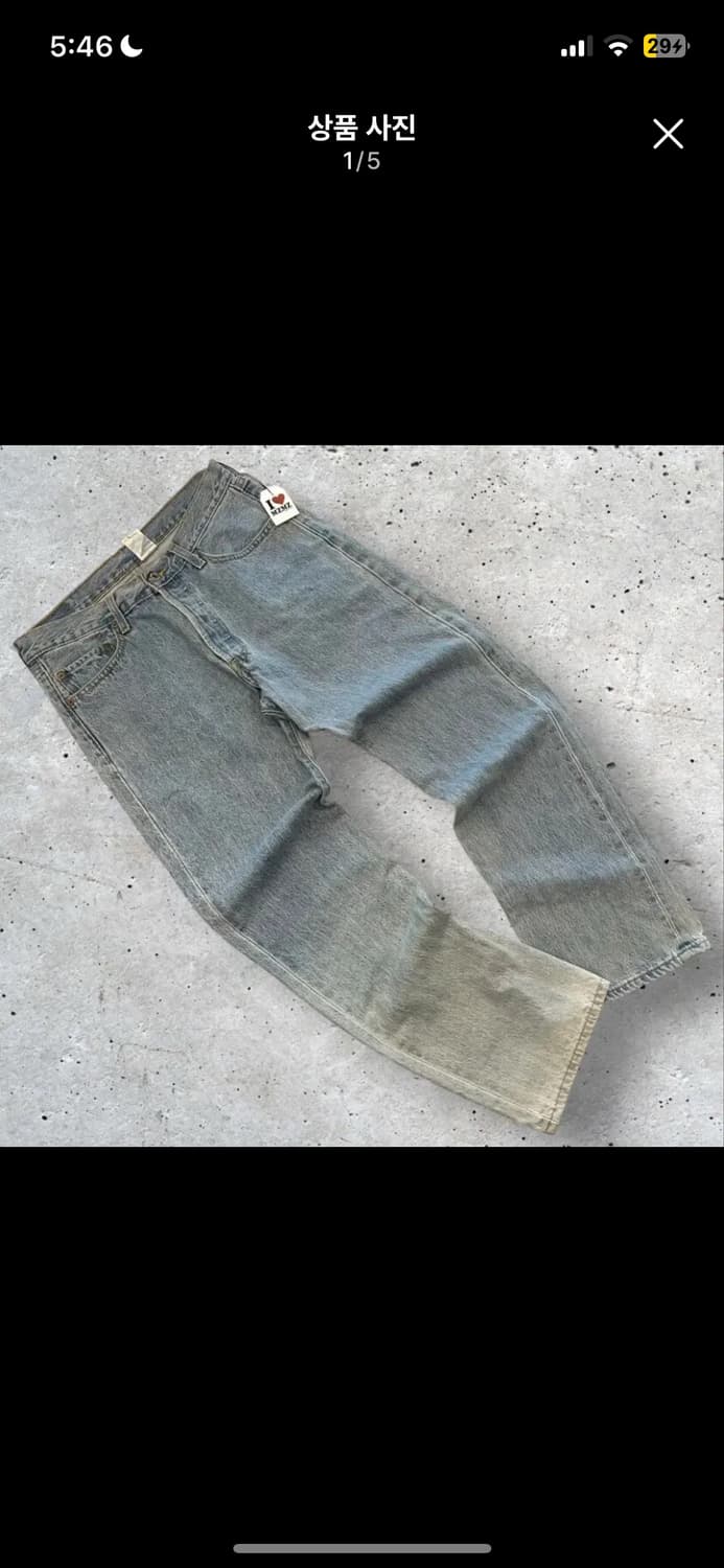 33x30 리바이스 501(가격 이제 안 내립니다 쿨거시 택포) 상품이미지1