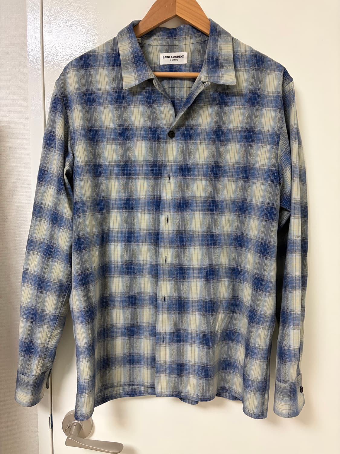 생로랑 체크셔츠 상품이미지1