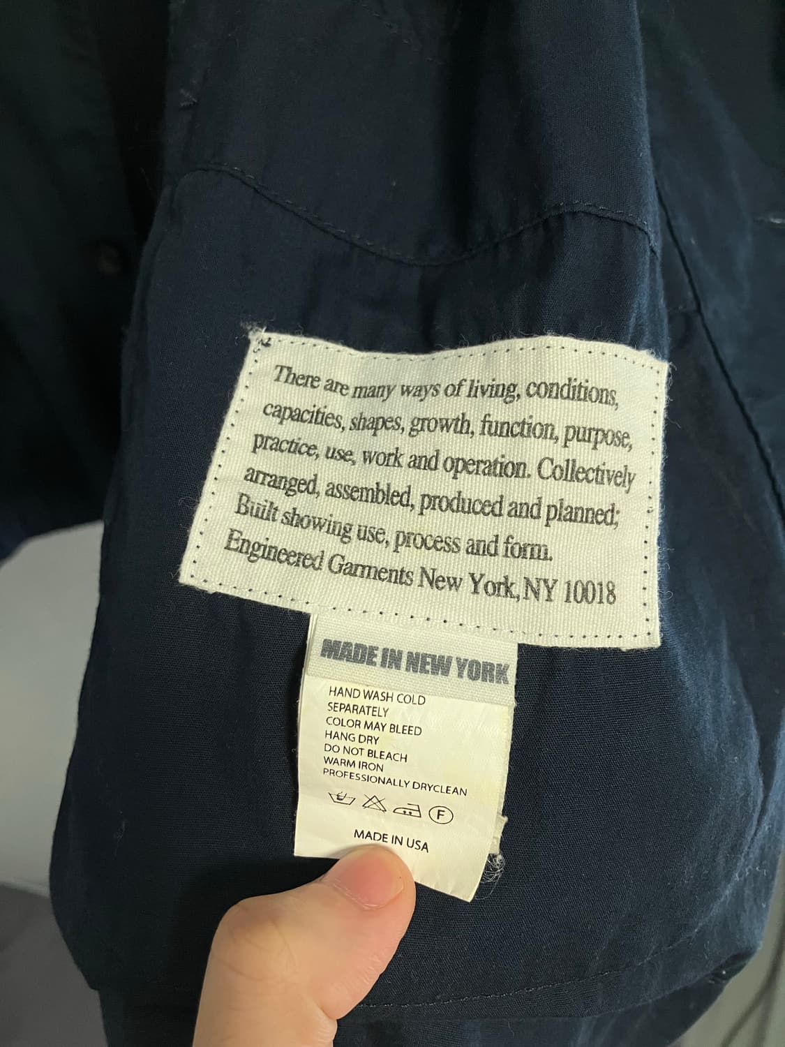 엔지니어드가먼츠 로이터 자켓 Pima Poplin M 상품이미지5
