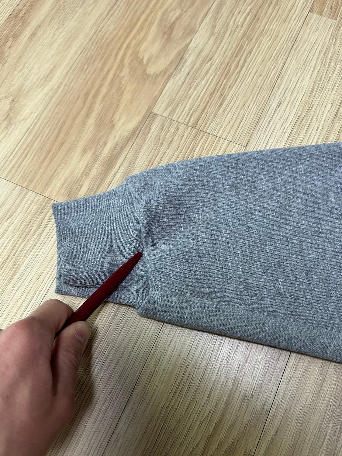 90s 빈티지 러셀 후드집업 그레이 L 상품이미지10