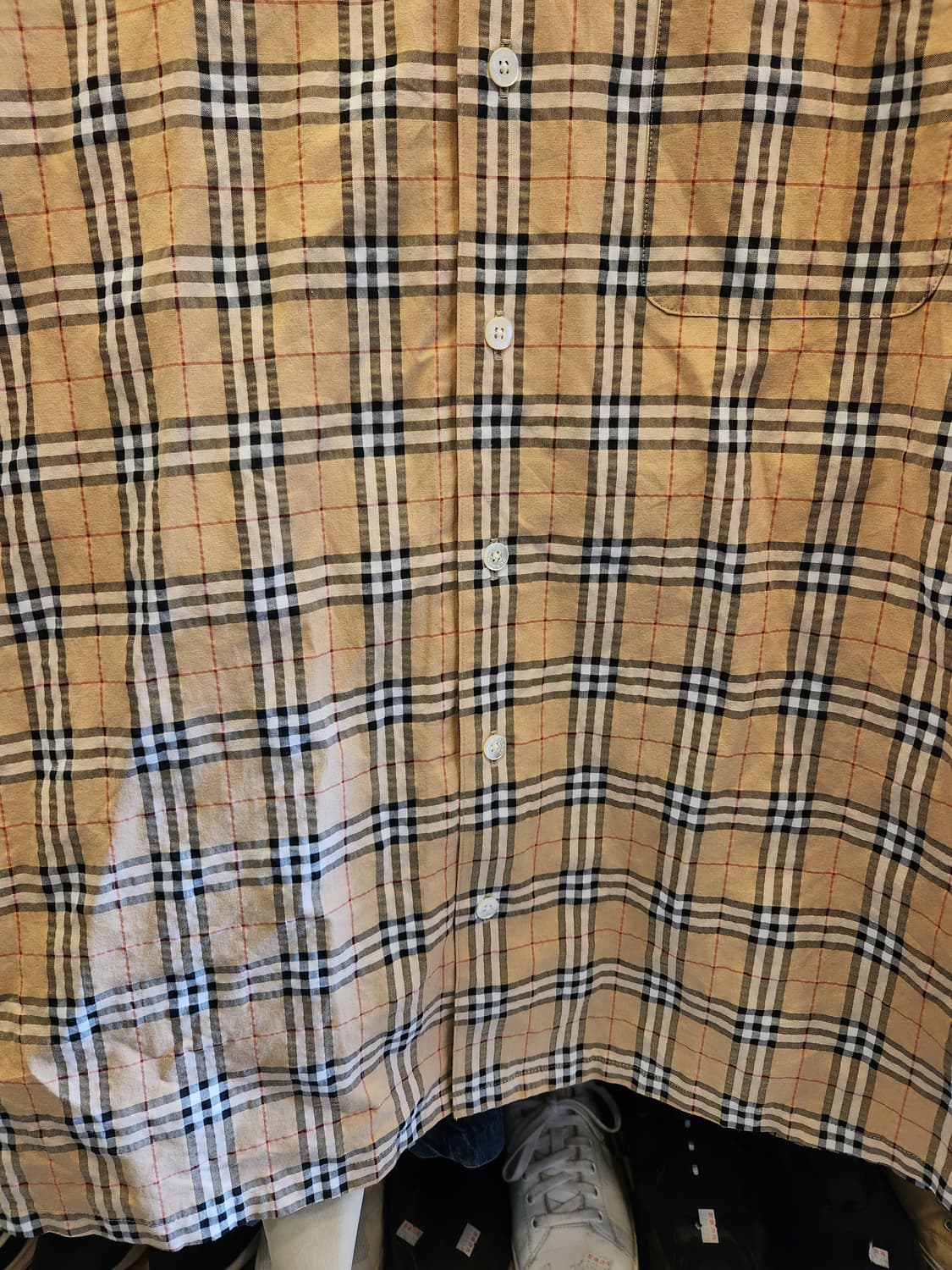 버버리 골프 체크 반팔 셔츠 상품이미지4