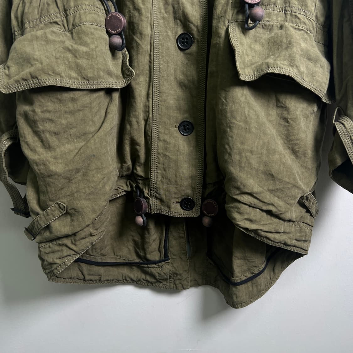 버버리 프로섬 카키 밀리터리 린넨 야상 상품이미지5