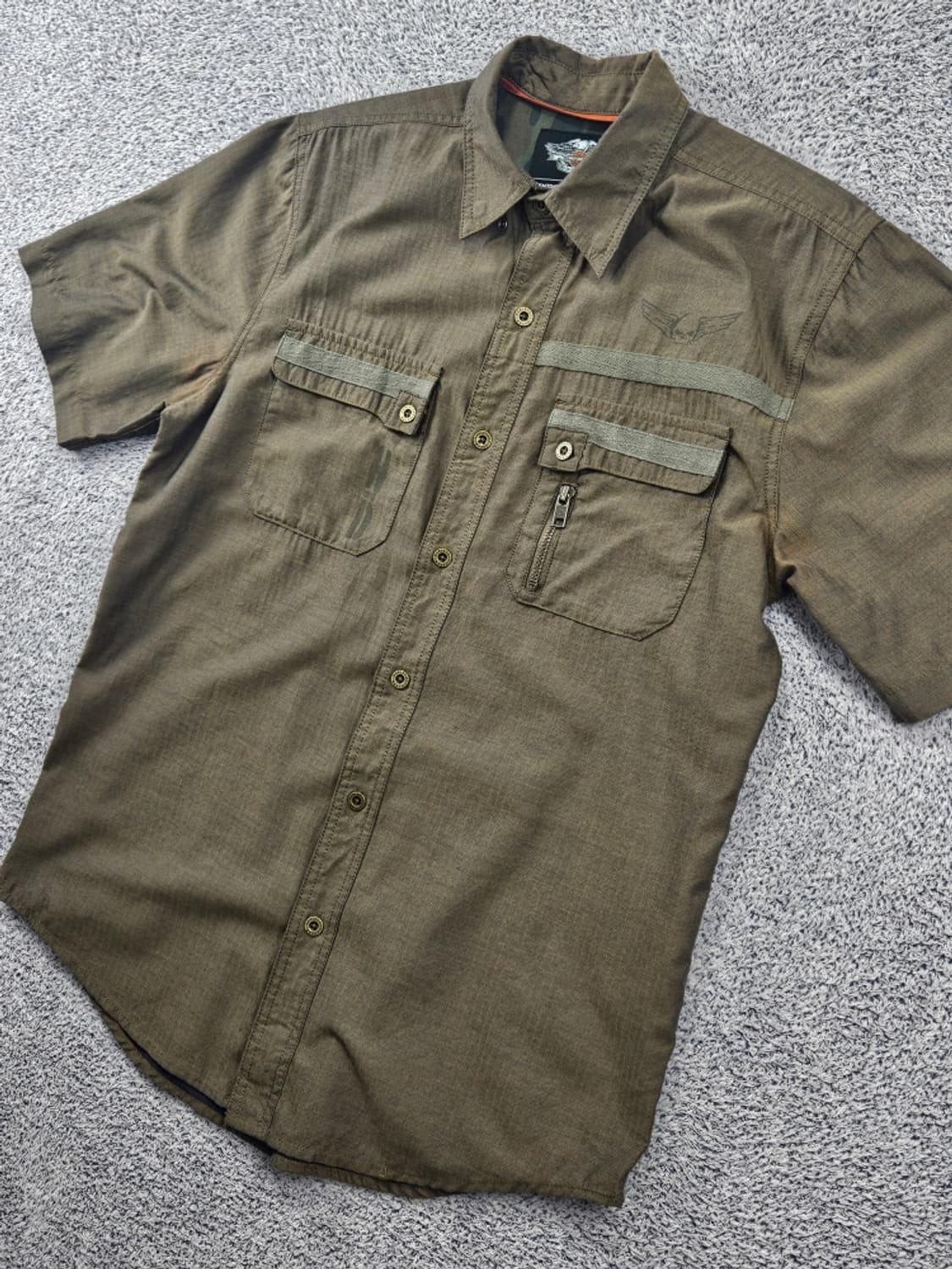 할리데이비슨 밀리터리 필드 바이커 하프 셔츠 ( M ) / 11594 상품이미지4