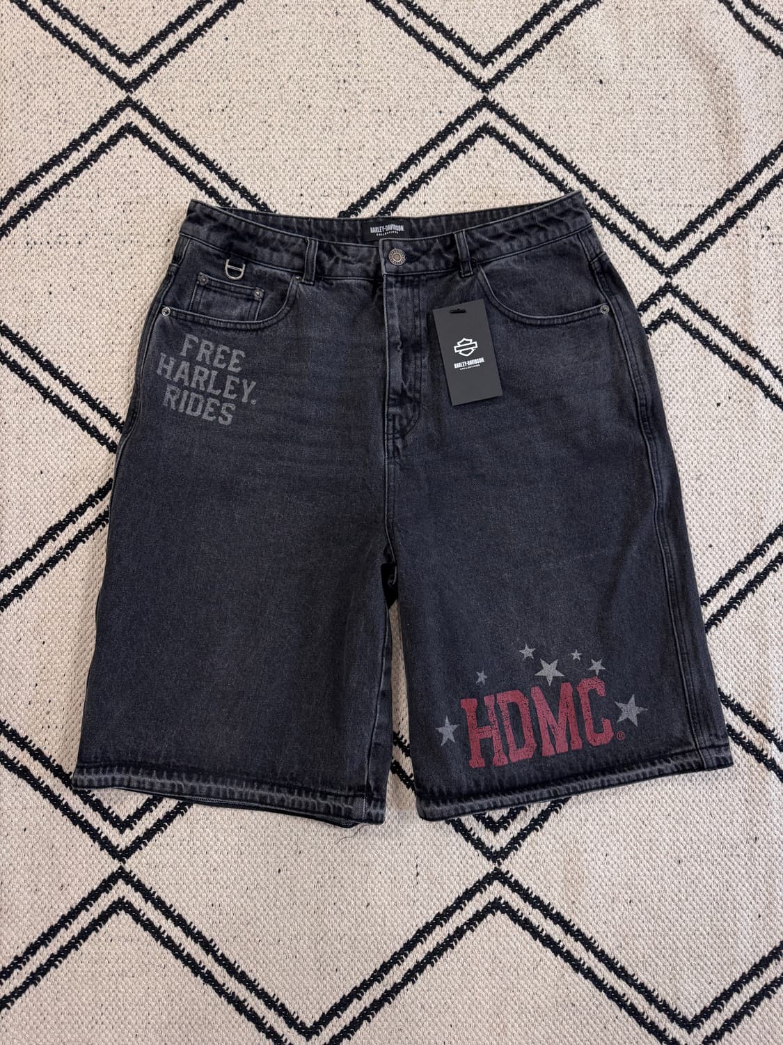 [새제품/32] 할리데이비슨 버뮤다 데님 - 다크 그레이 상품이미지7