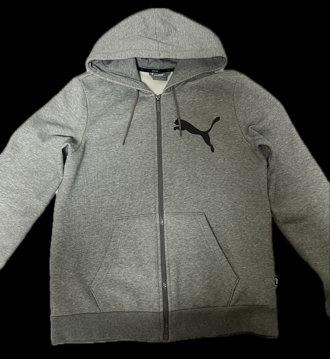 퓨마 백프린팅 후드집업 그레이 M 상품이미지1
