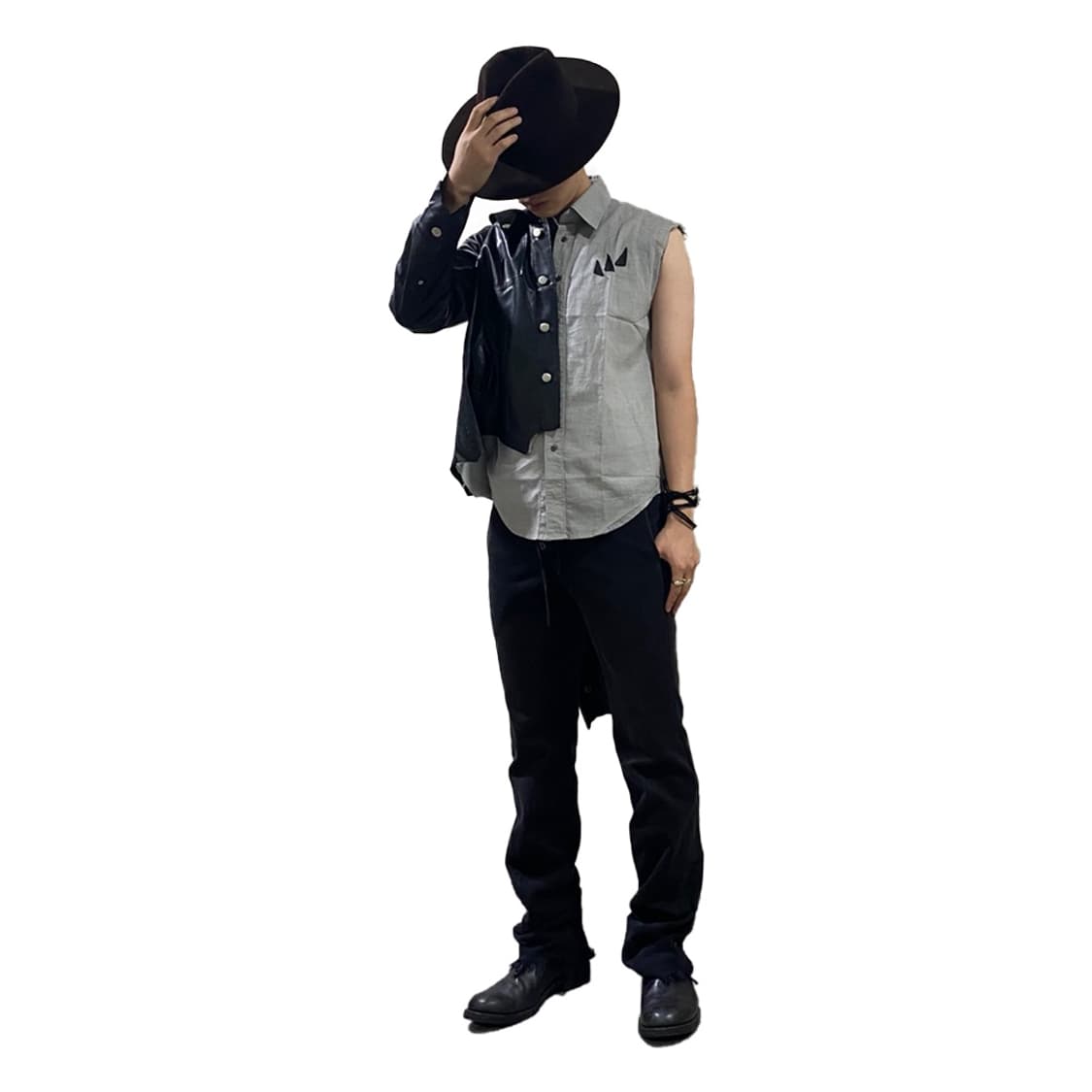 라프시몬스 05ss 아카이브 그레이 셔츠 상품이미지3