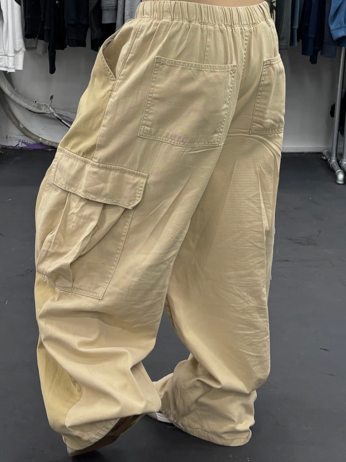 VTG 투톤 베이지 벌룬팬츠 상품이미지2