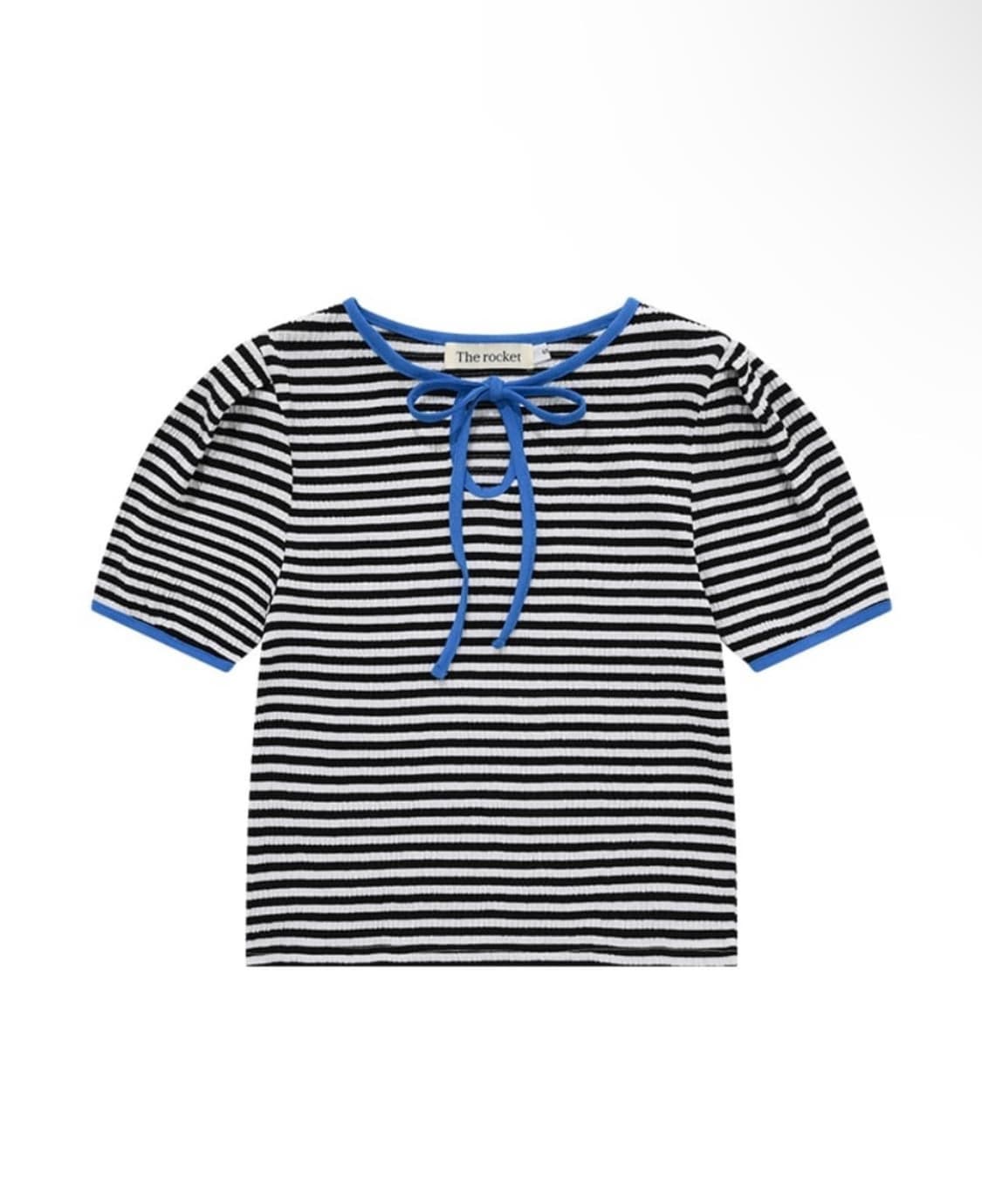 뉴진스 다니엘 더 로켓 스트라이프 링거 티셔츠 상품이미지2