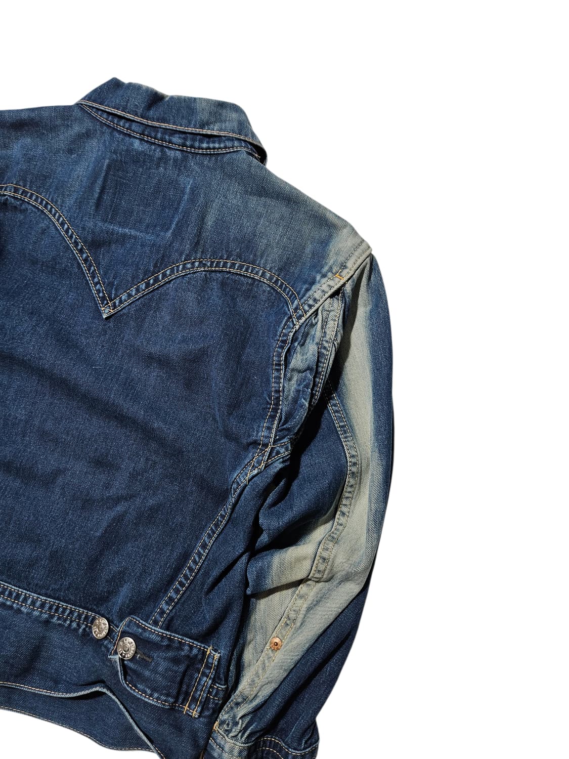 2000's 리바이스 하드페이딩 타입원 트러커 자켓 청자켓 L 상품이미지4