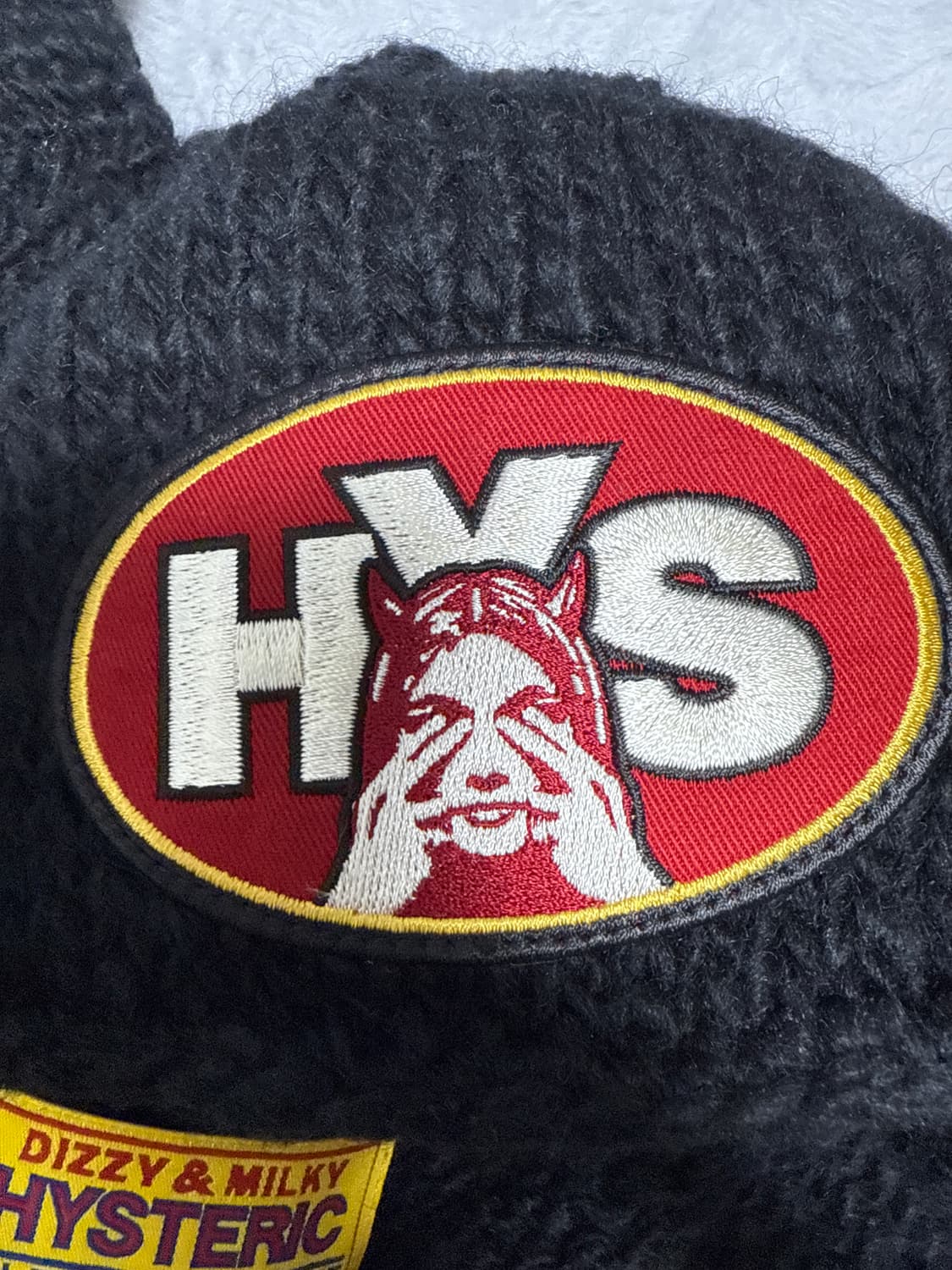 히스테릭 글레머 25ss 악마 울 비니 유니섹스 상품이미지5