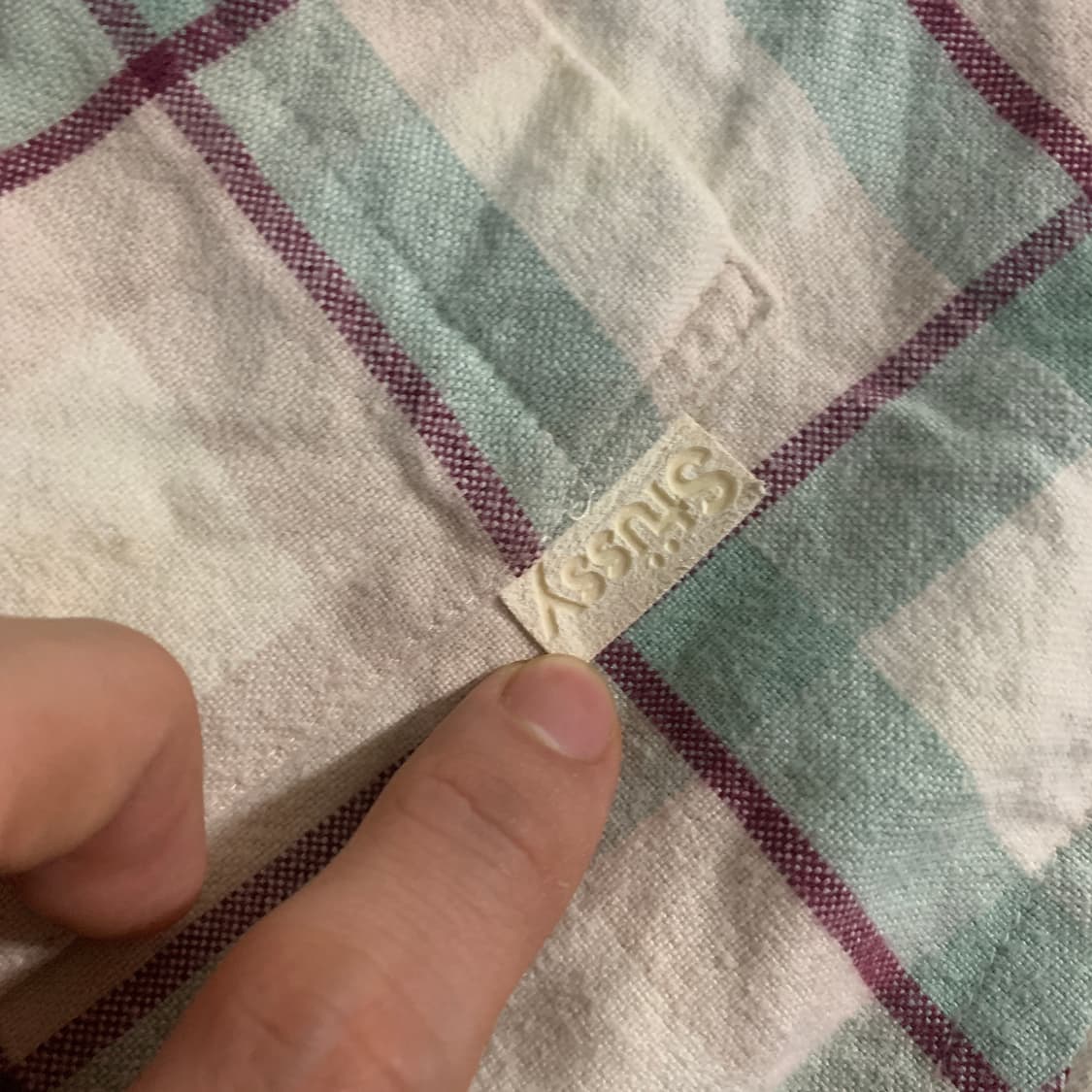 L)Stussy 스투시 00s 빈티지 체크 셔츠 상품이미지3