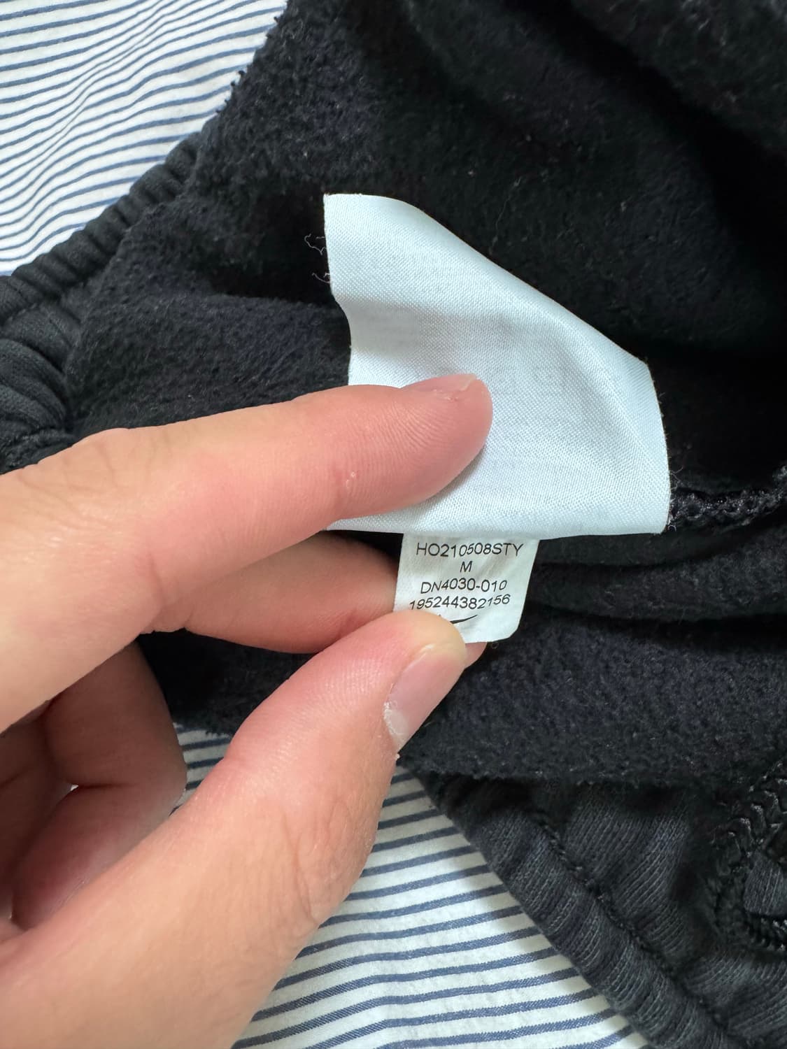 (SS급) 나이키 x 스투시 NRG 워시드 플리스 팬츠 블랙 상품이미지10