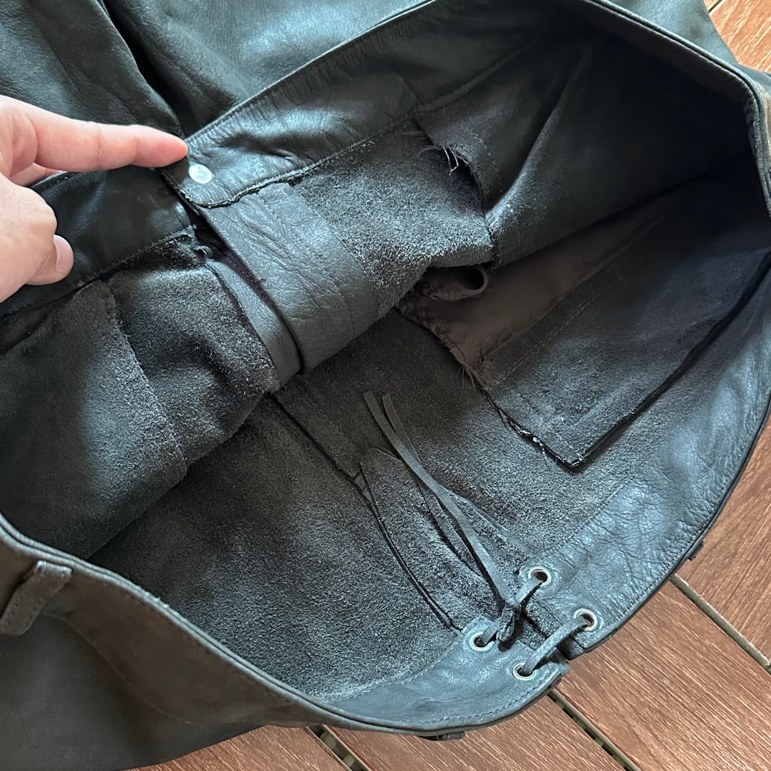 Vintage buffalo leather pants 상품이미지10
