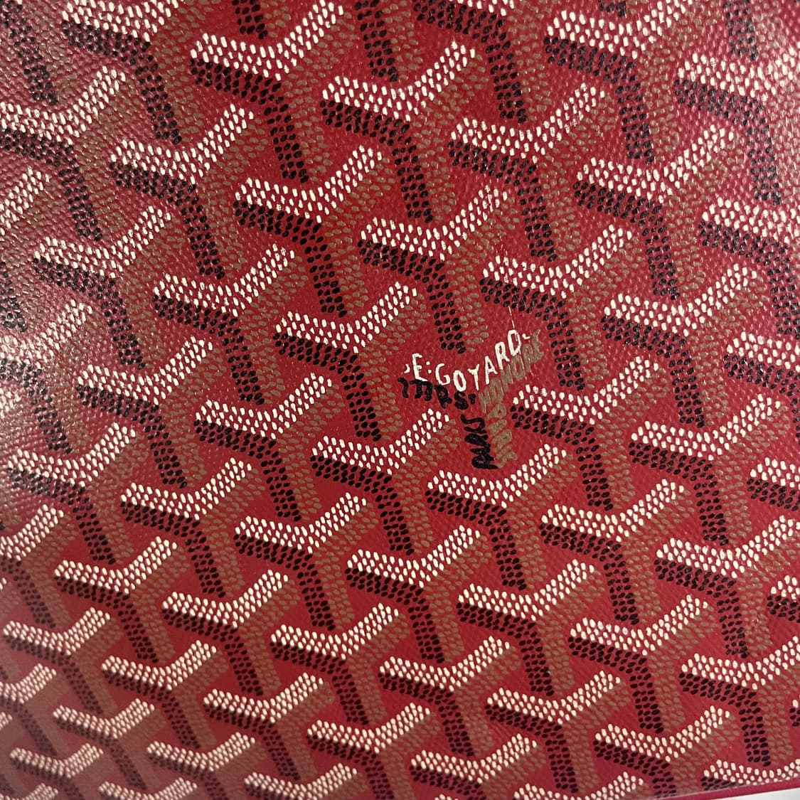 고야드 클러치 레드 S급 단품 상품이미지5