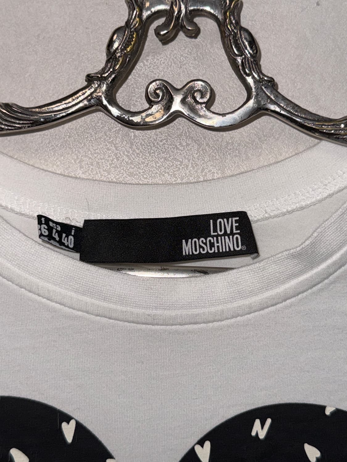 MOSCHINO white heart logo long sleeve 상품이미지7