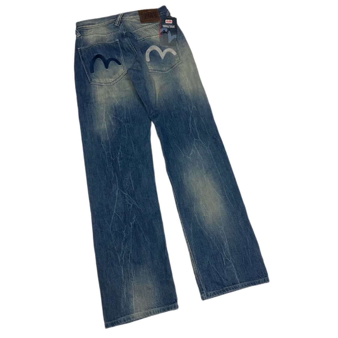 에비수 오사카 스펠아웃 백로고 워싱데님진 새상품 28 상품이미지3