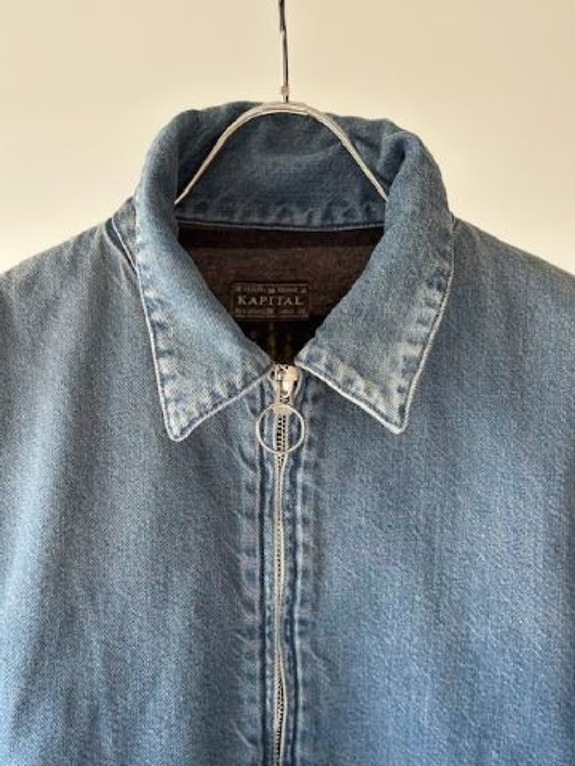 캐피탈 11.5온즈 데님 마리아 집 업 워크 자켓 인디고 상품이미지7