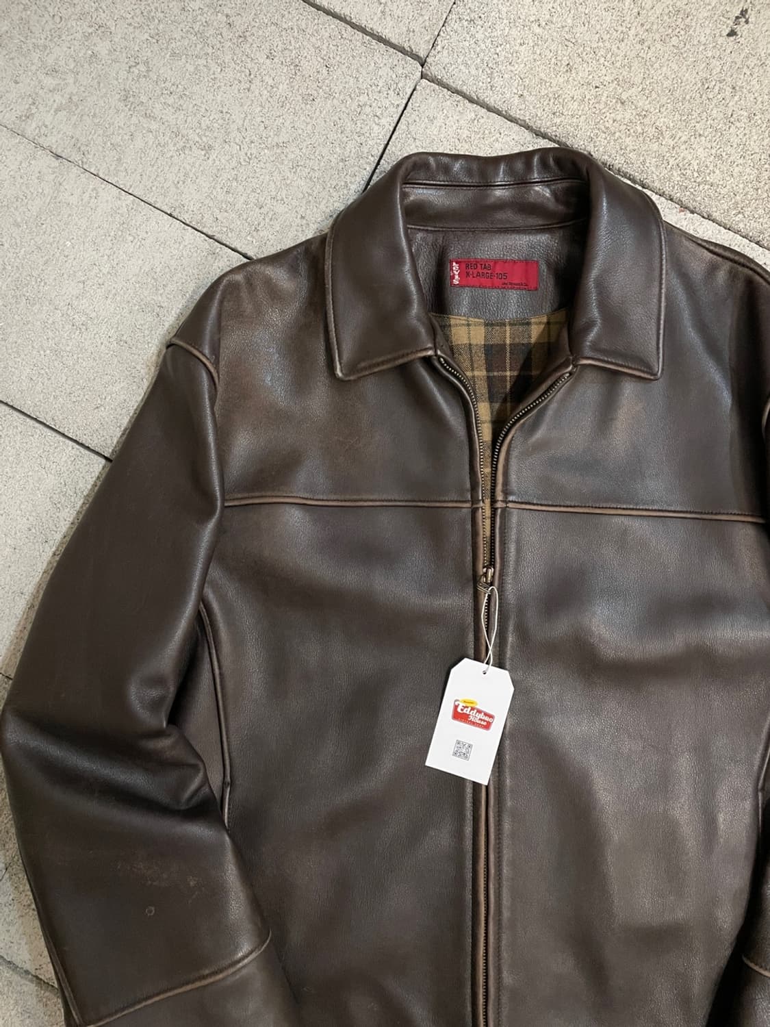 리바이스 브라운 소가죽 자켓 상품이미지2