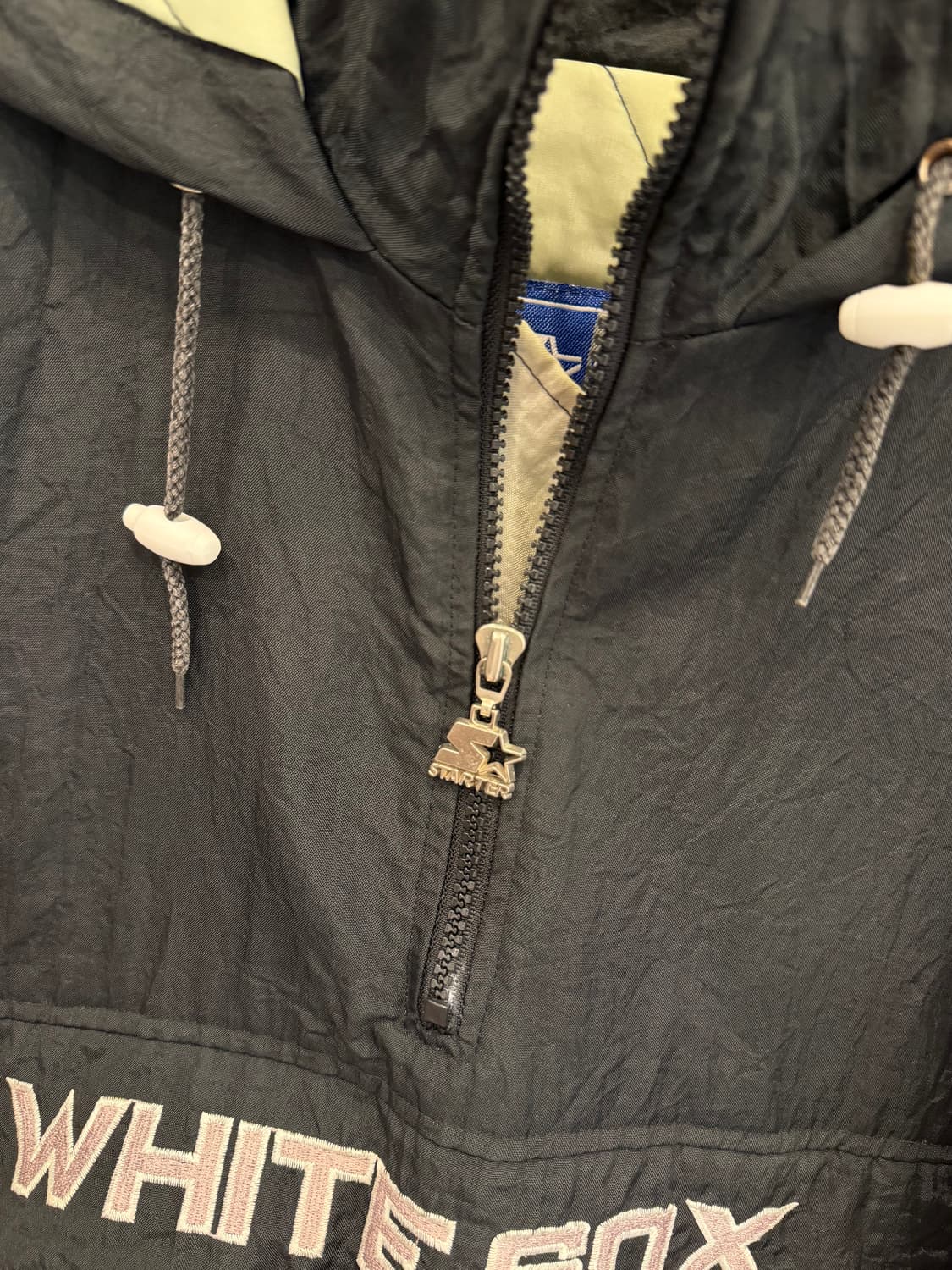 90s Starter 스타터 MLB 화이트 삭스 풀오버 패딩 아노락 상품이미지3