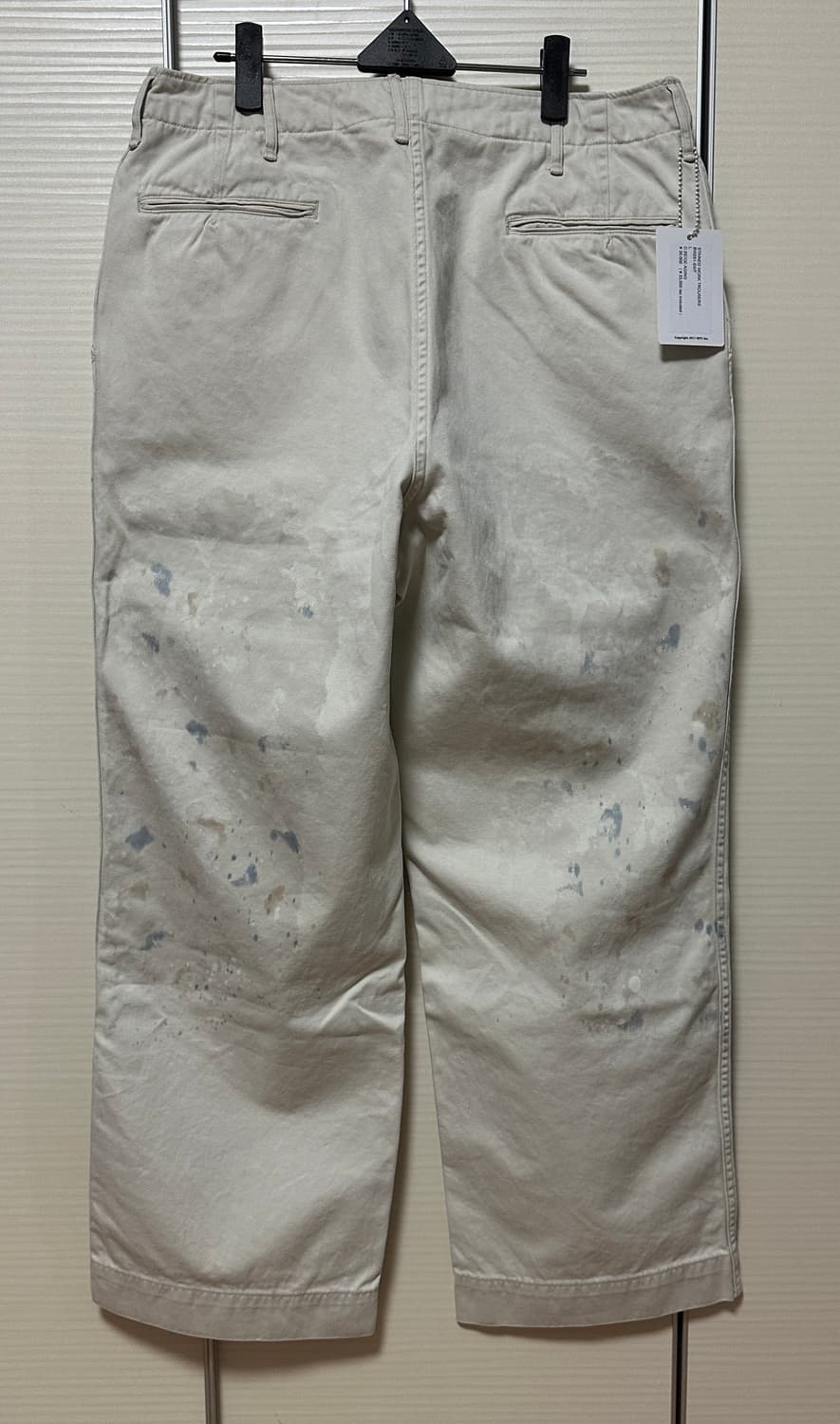BOWWOW 25SS 바우와우 스테인드 워크 트라우저 L사이즈 판매합니다 상품이미지5