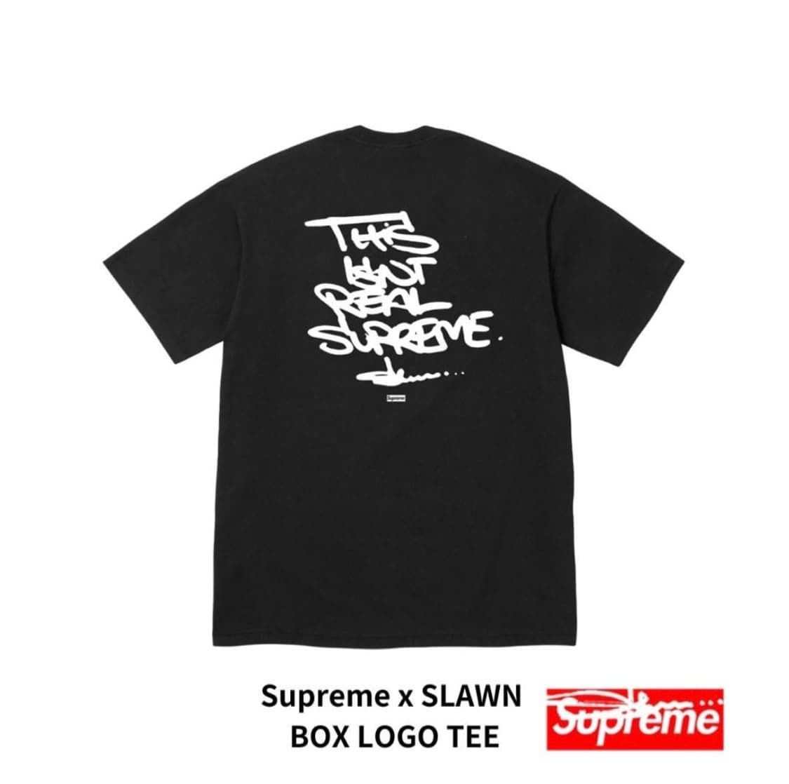 Supreme x SLAWN 박스 로고티셔츠 상품이미지2
