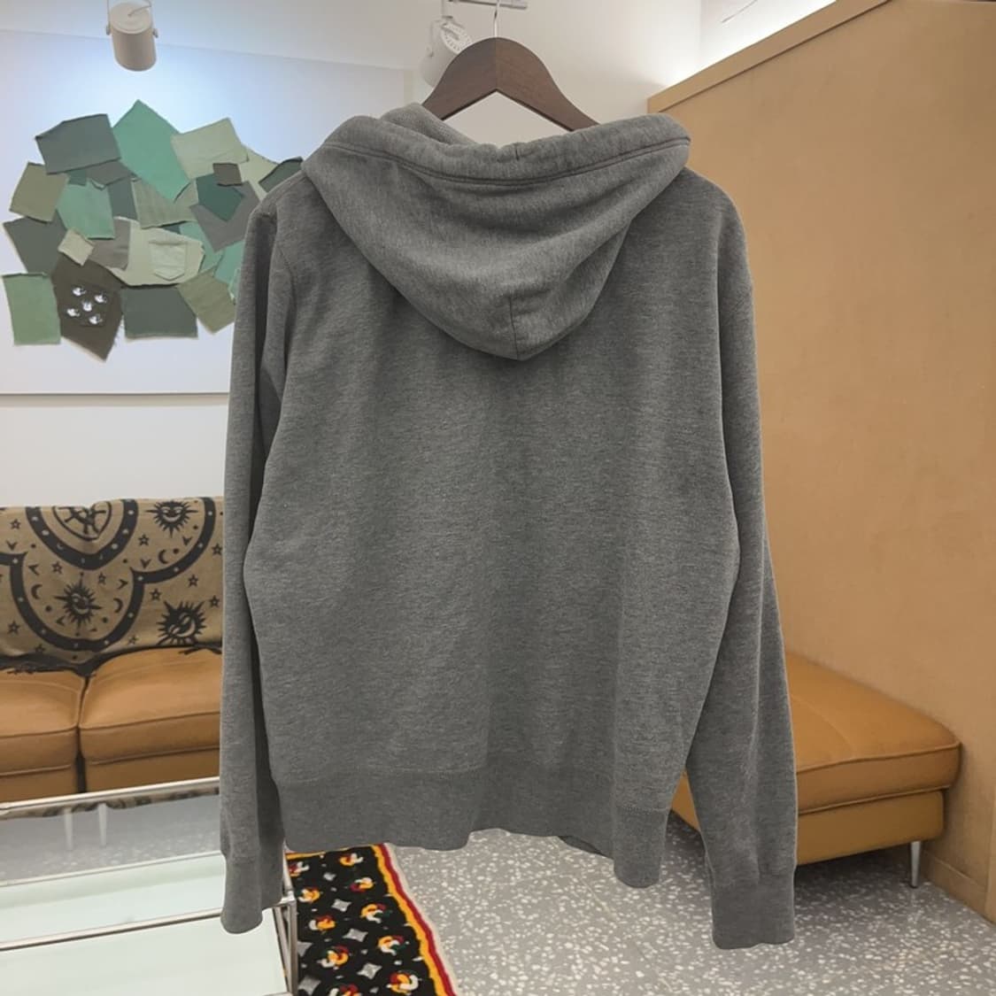 후아유 빈티지 Y2K 빅로고 약기모 후드집업 XL C07650 상품이미지4