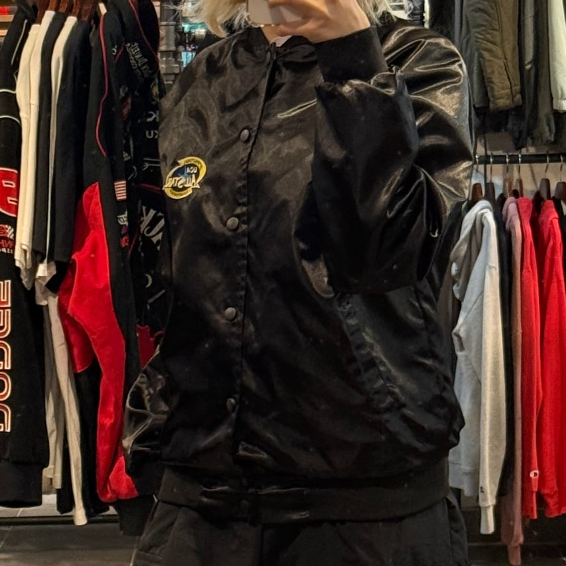 [NO.9]VTG 새틴 바시티 자켓 상품이미지4