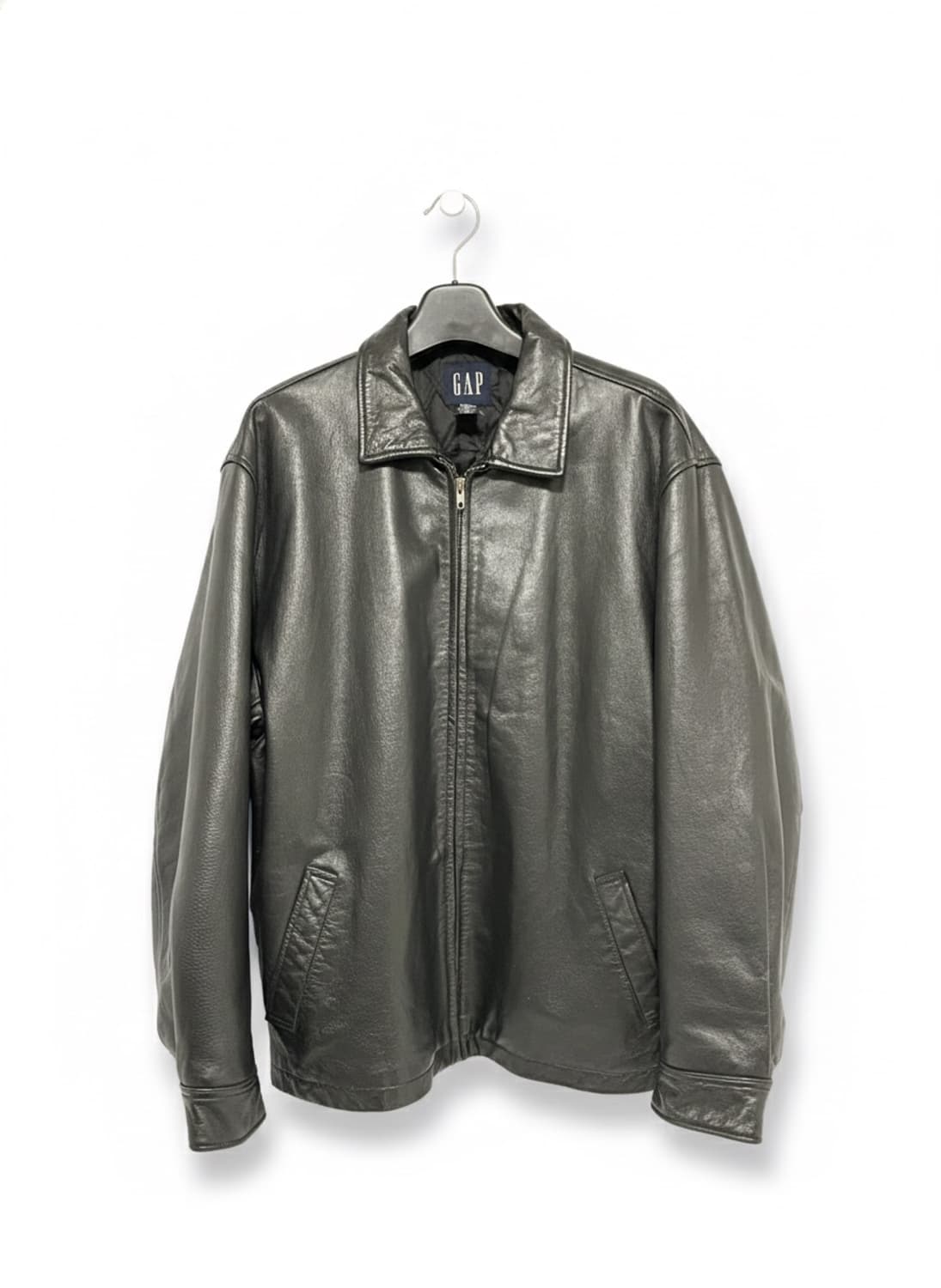 [XL] 올드갭 레더 싱글 라이더 자켓 블랙 상품이미지1