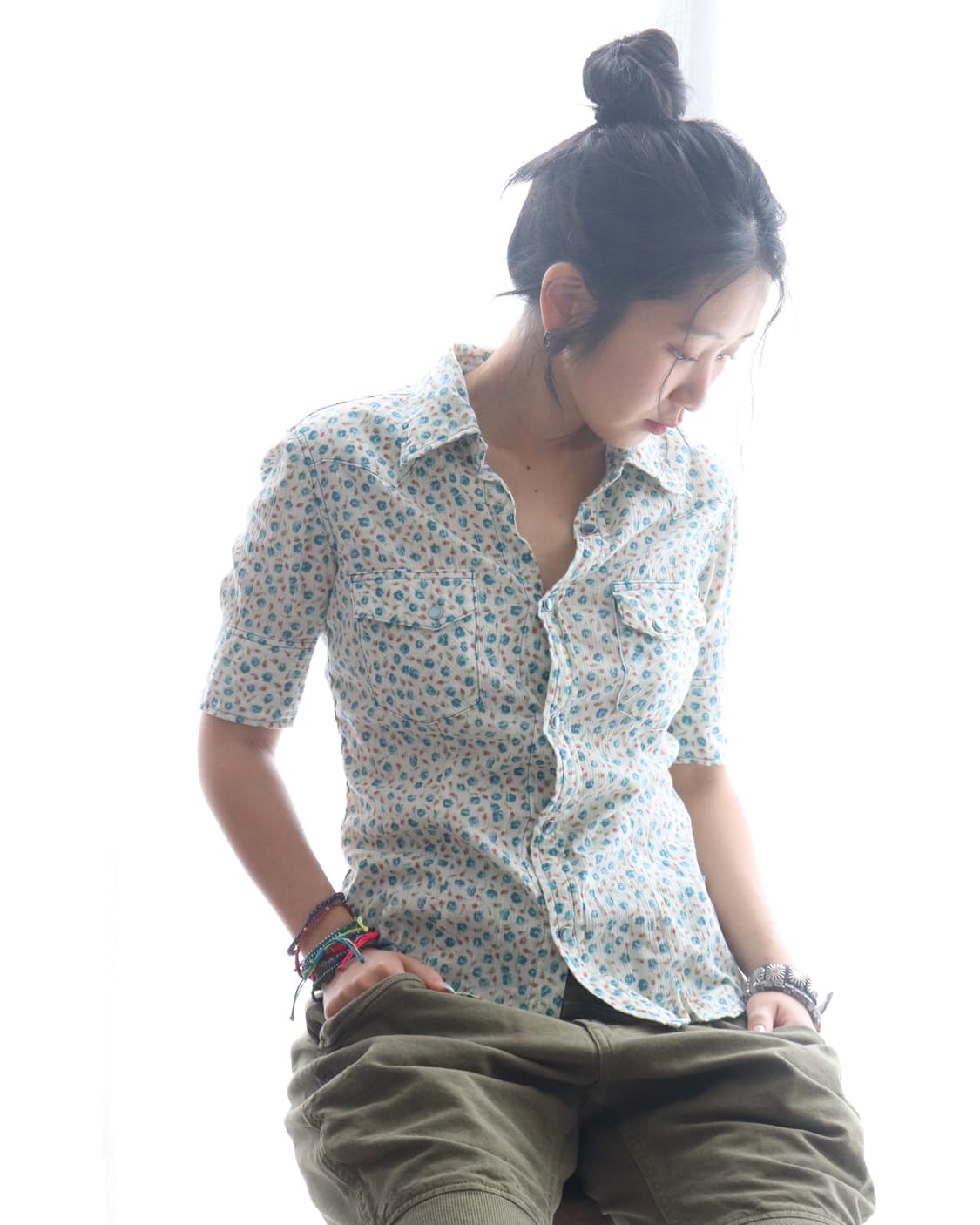 [Hysteric Glamour] Skull Floral Shirt 상품이미지2