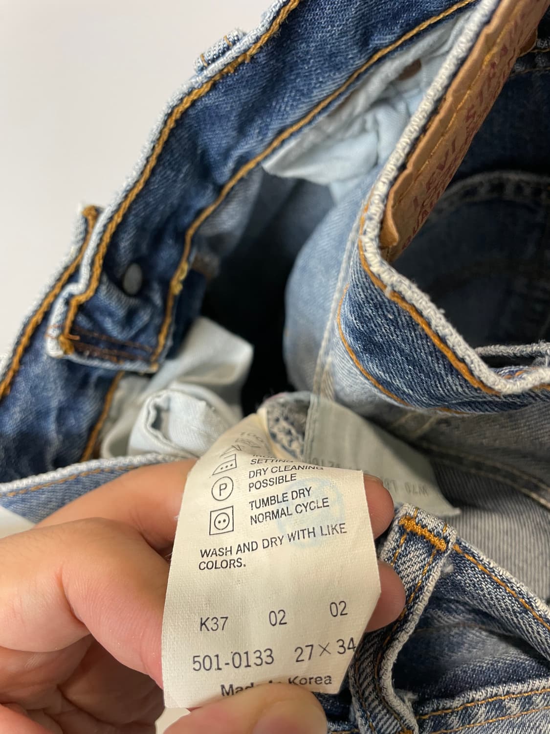 (27) levis 리바이스501 워싱 데님팬츠 상품이미지6