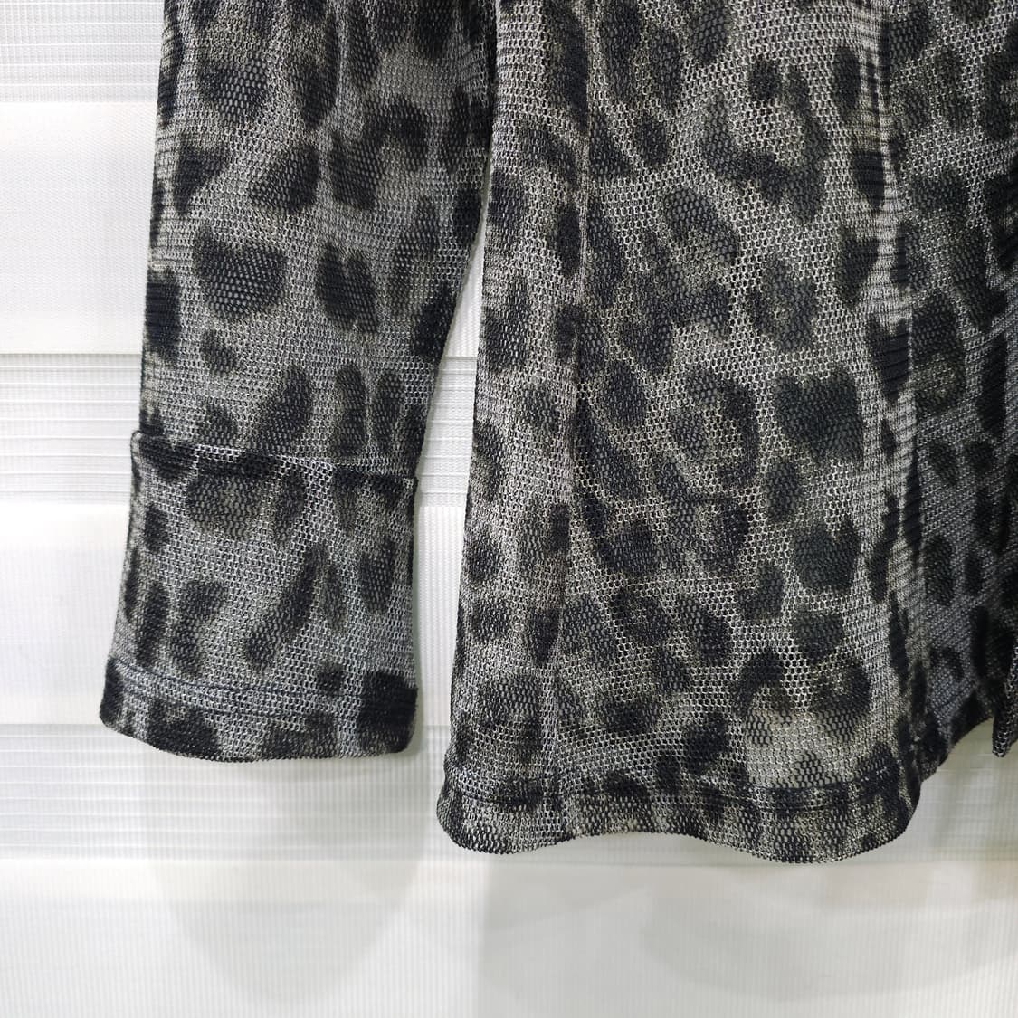 CalabaZa 레오파드 시스루 블라우스 셔츠- 우먼M-L 상품이미지3