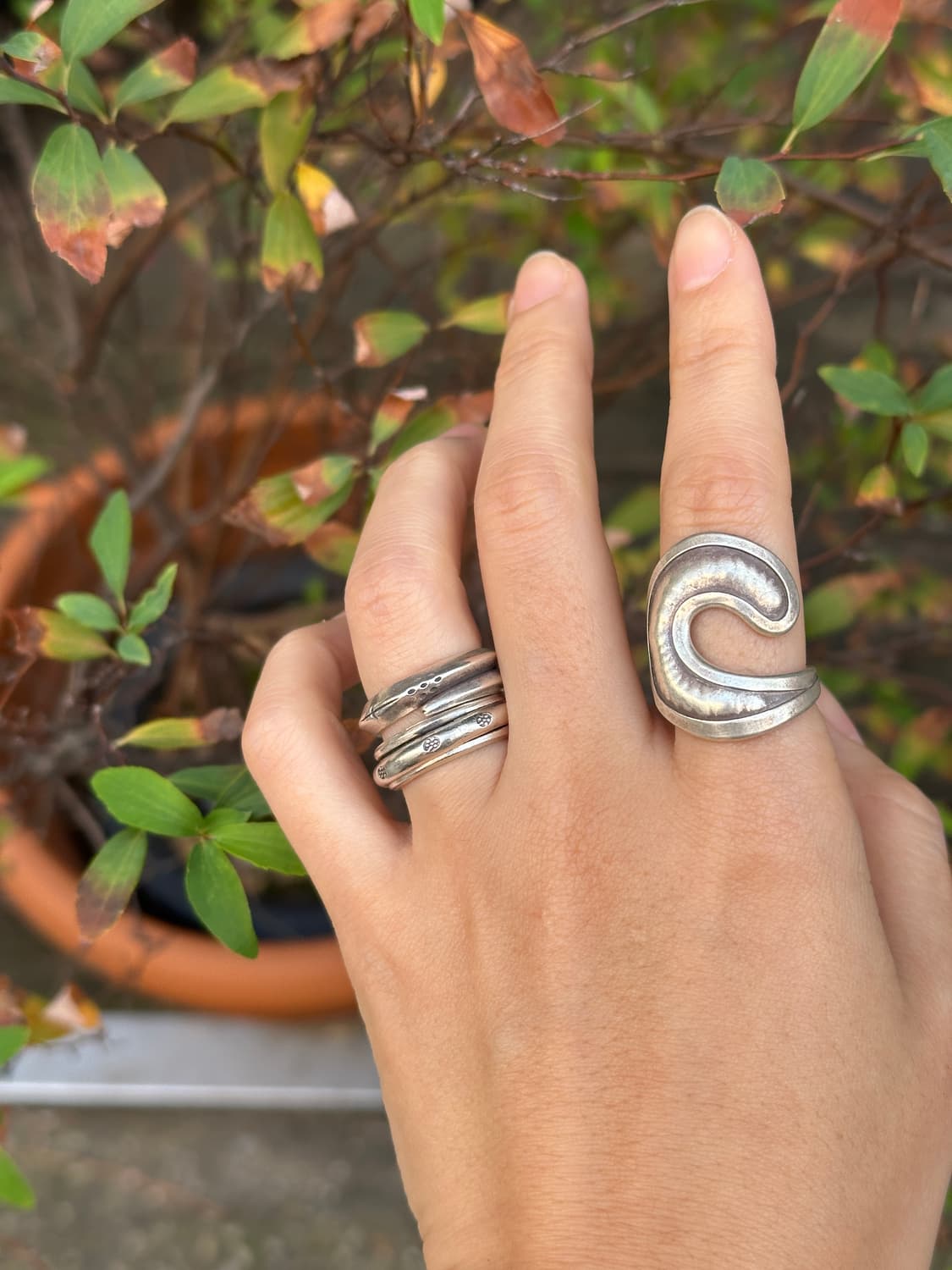 Sculpted Flow Karensilver Ring 상품이미지4