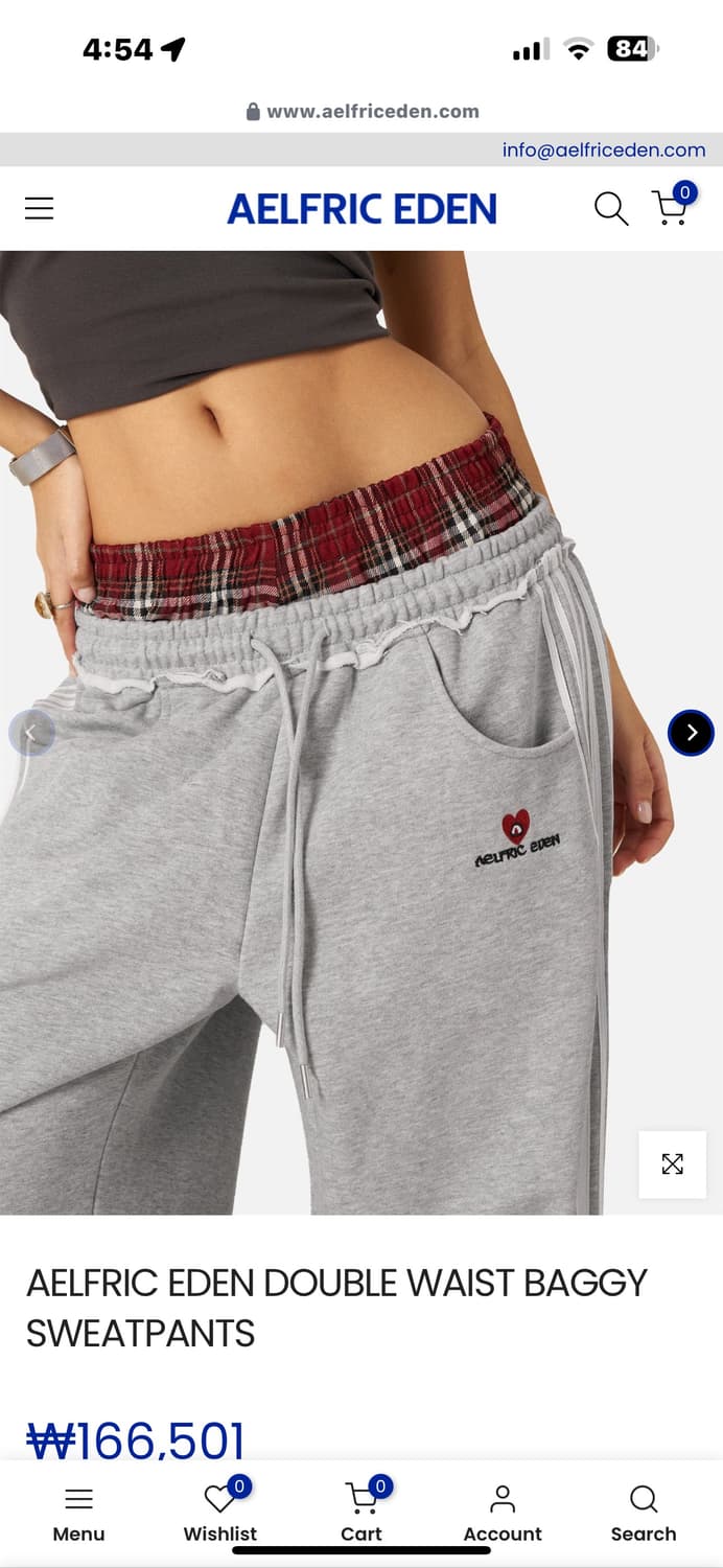 AELFRIC EDEN DOUBLE WAIST BAGGY SWEATPAN 상품이미지2