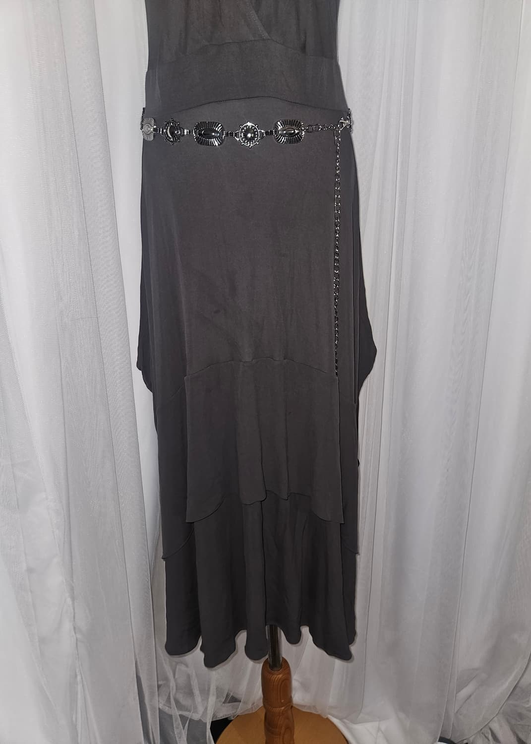 Hugo Boss y2k🩶 무디 그레이브라운 긱시크 드레스 상품이미지3