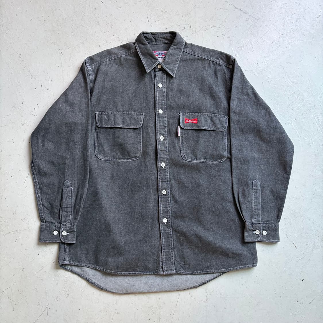 버드와이저 빈티지 워크셔츠 L 상품이미지1