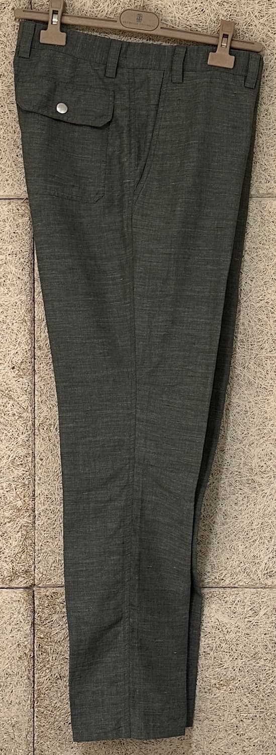 브루넬로 쿠치넬리 린넨 블렌드 버진울 팬츠 레저핏 슬랙스 상품이미지2