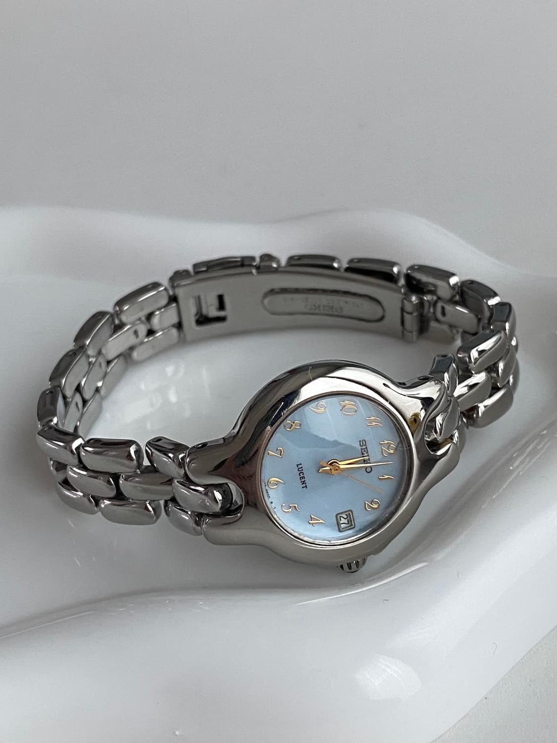 Seiko 세이코 Lucent 루센트 데이트 라이트블루 쿼츠 상품이미지3