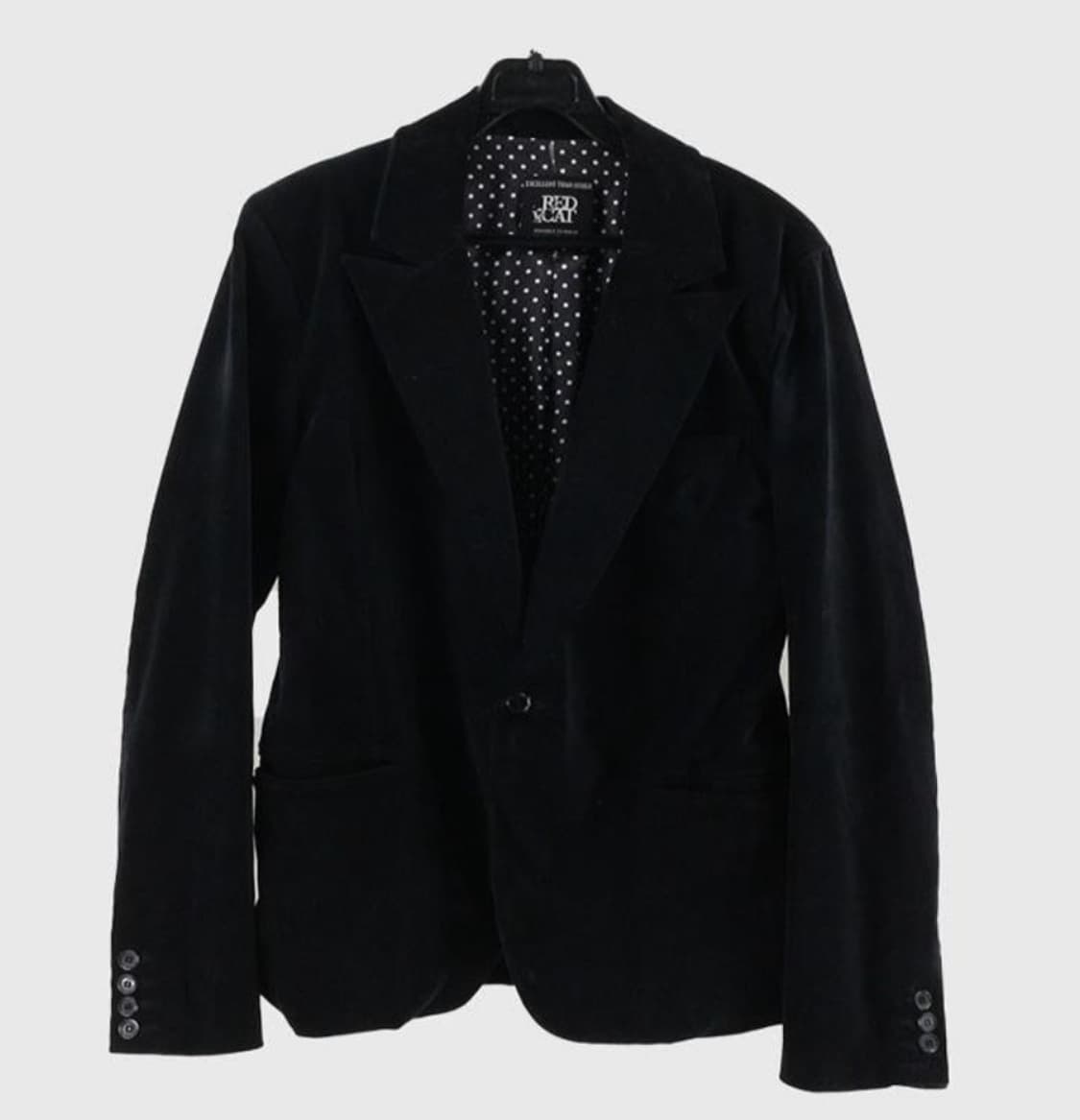 빈티지 땡땡이 벨벳 자켓 상품이미지1