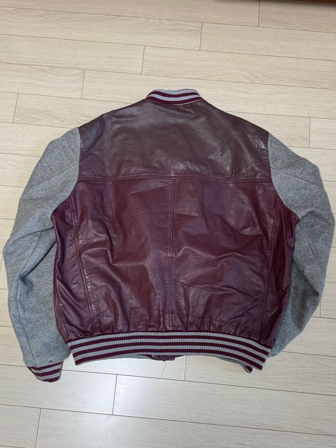 USA 8-90s 양가죽 바시티자켓 상품이미지2