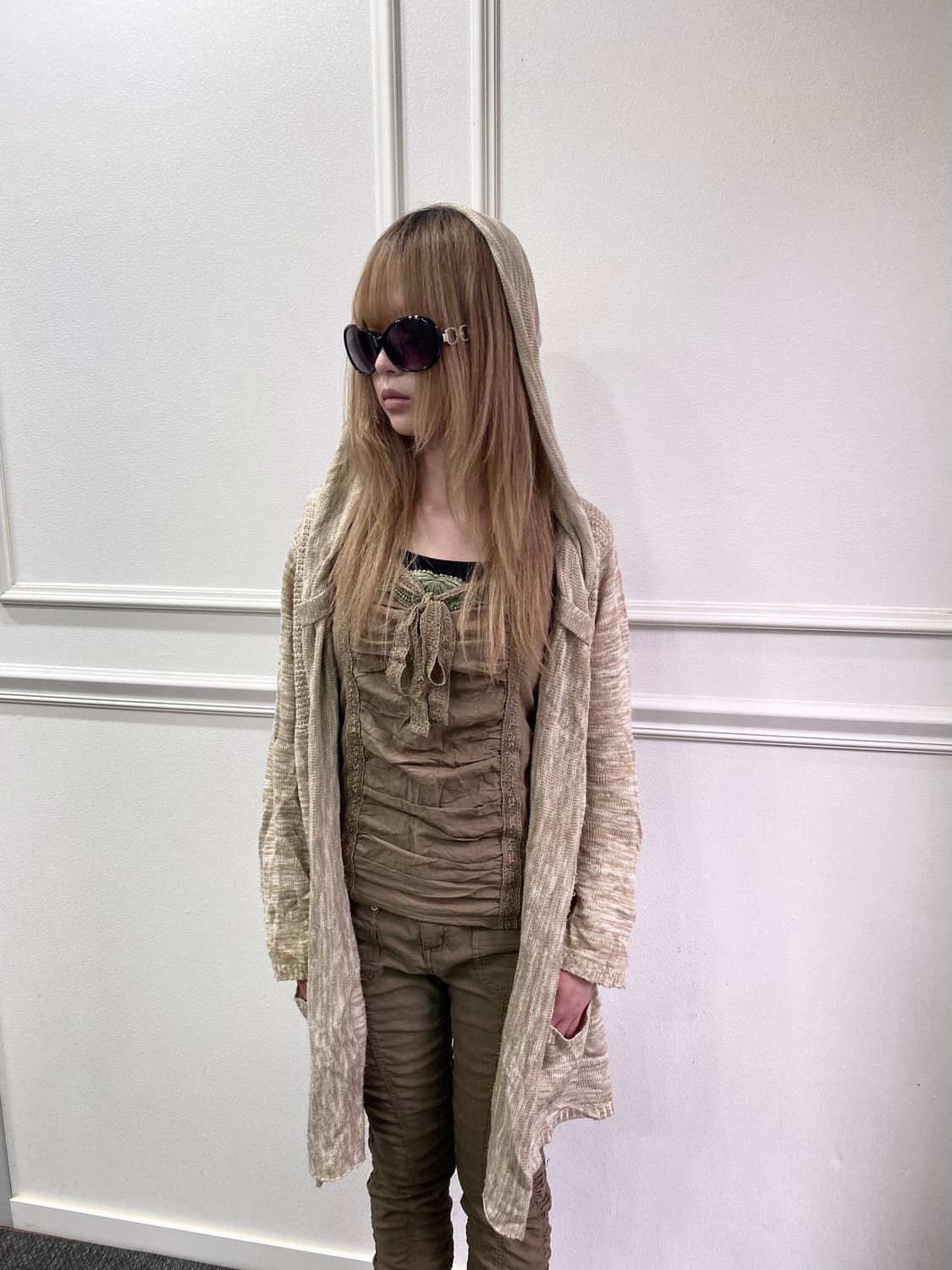 Fairy Grunge Mood shirring Lace Sleevele 상품이미지3