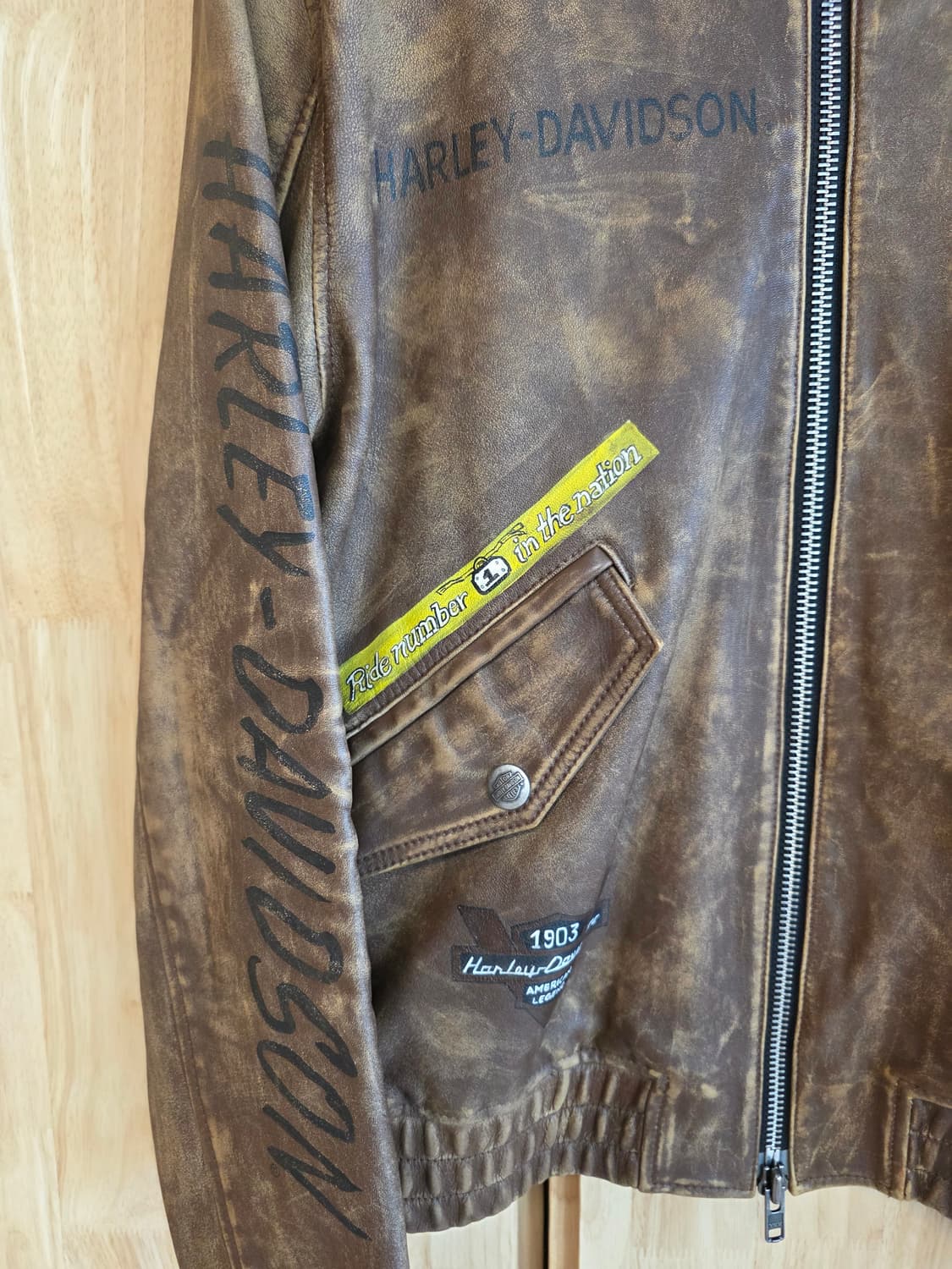 할리데이비슨 레더 자켓 100 (핸드드로잉 한정판) 상품이미지6