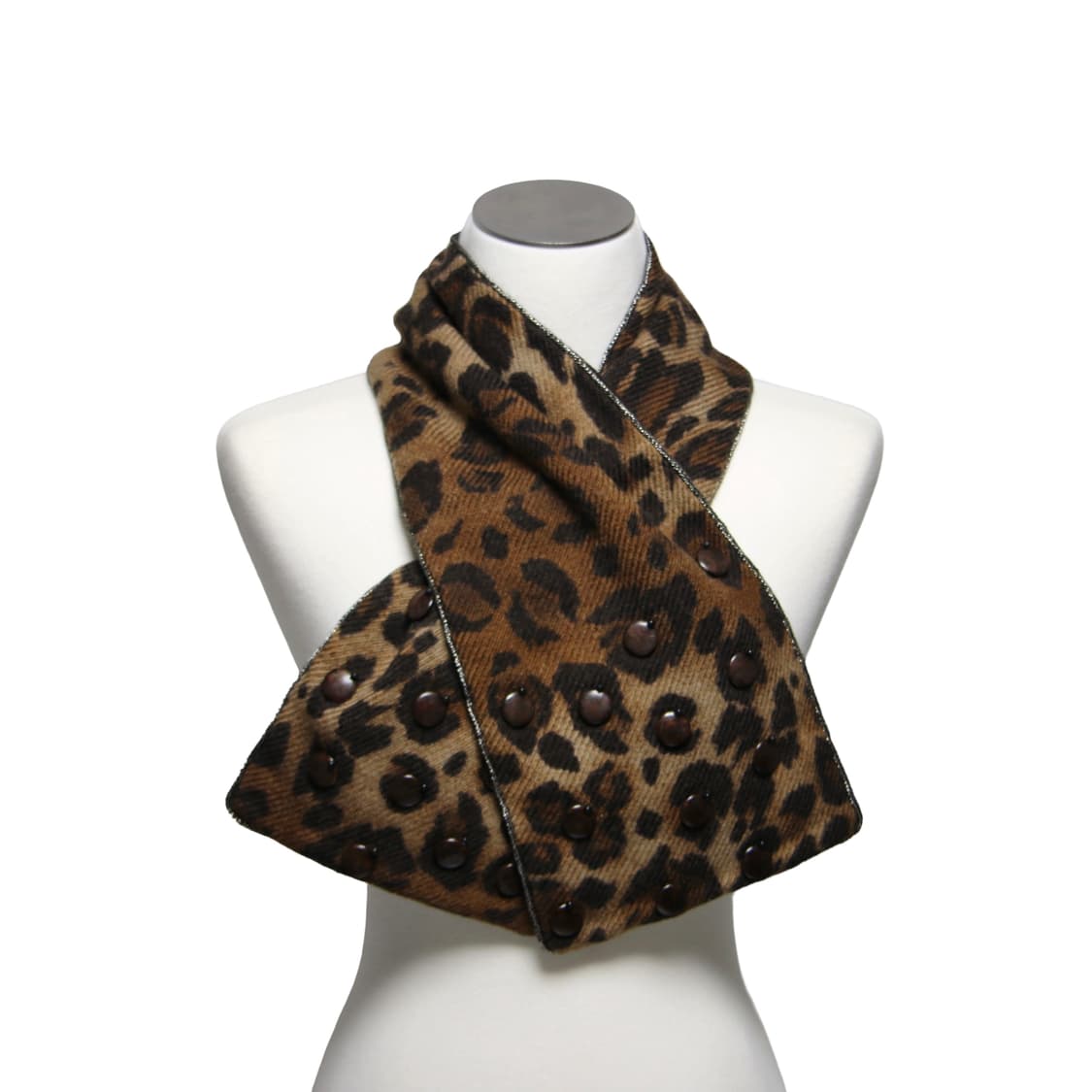 Leopard Dome Stud muffler 상품이미지2